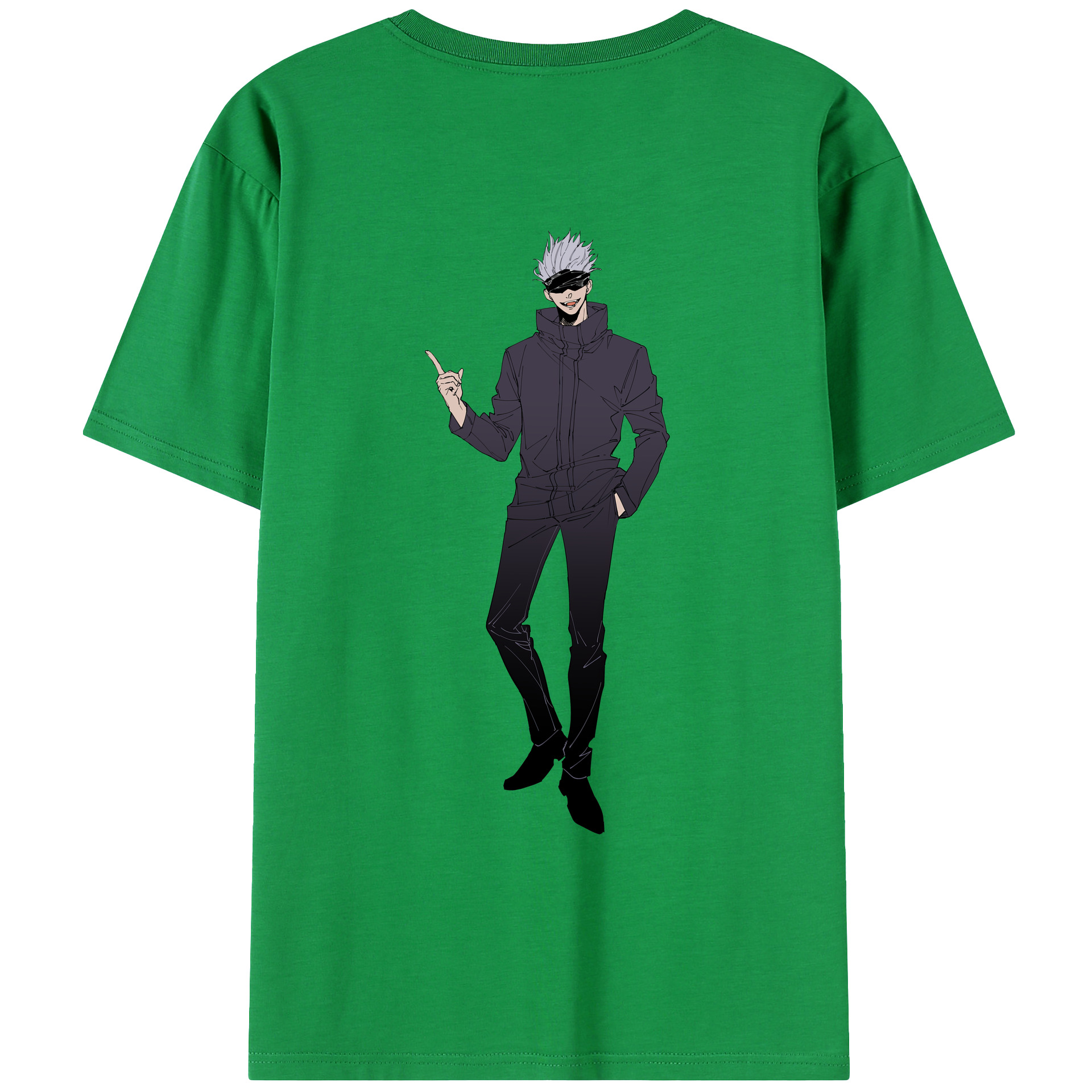 （画像用） 呪術廻戦 Jujutsu Kaisen 綿100％ メンズ半袖Tシャツ（バックプリント） 通気性
