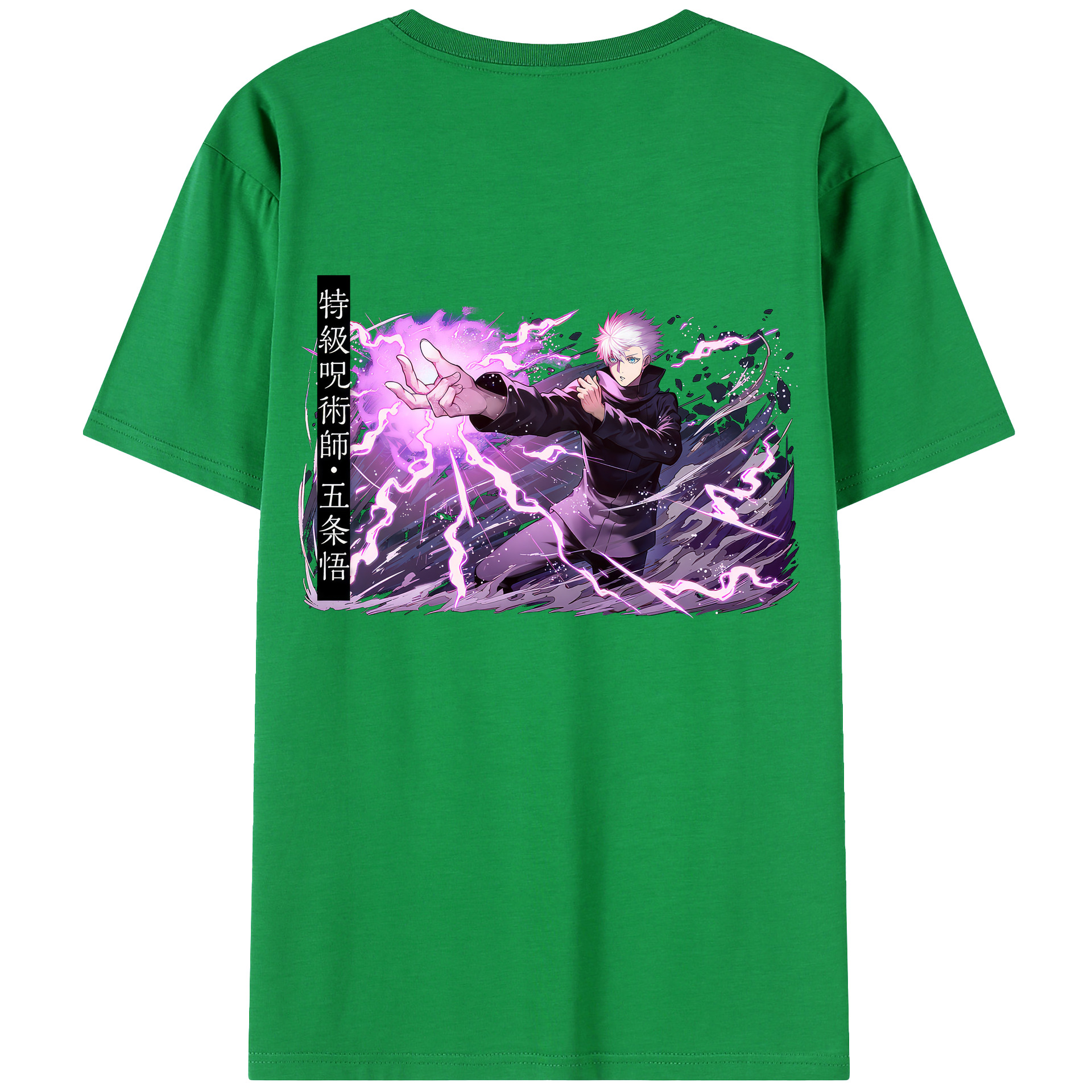 （画像用） 呪術廻戦 Jujutsu Kaisen 綿100％ メンズ半袖Tシャツ（バックプリント） 通気性