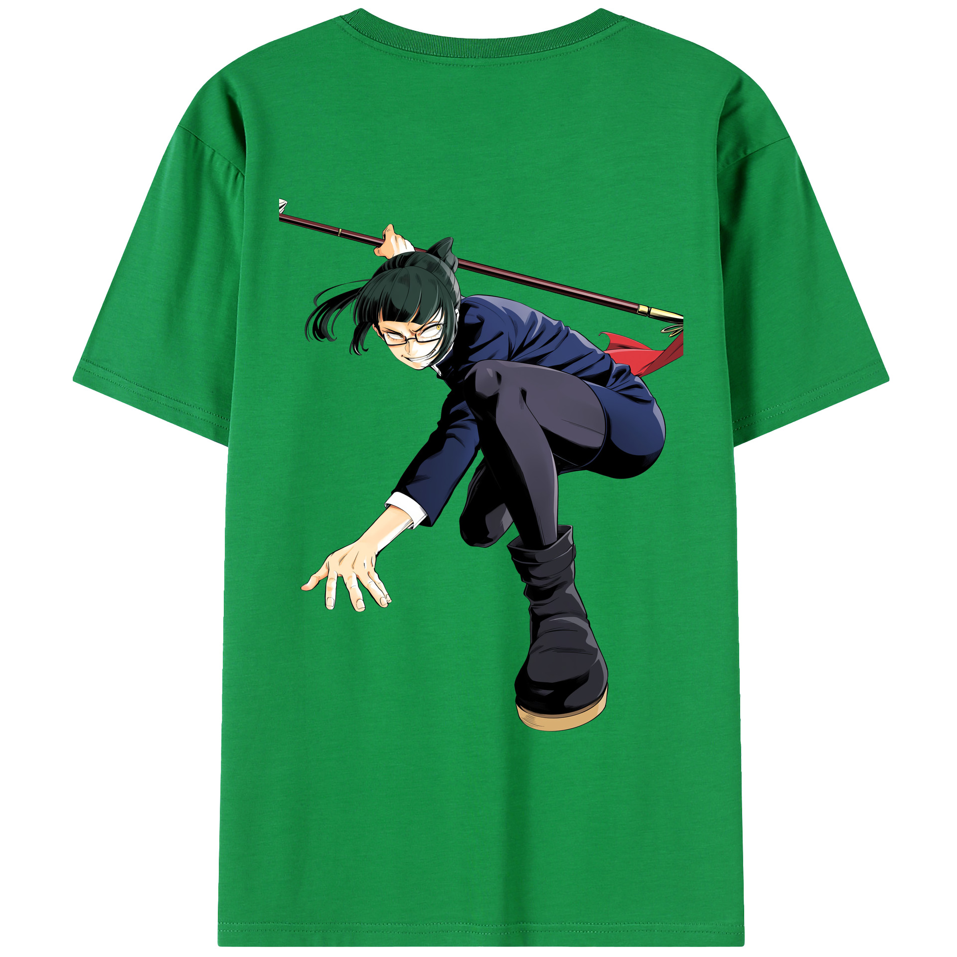 （画像用） 呪術廻戦 Jujutsu Kaisen 綿100％ メンズ半袖Tシャツ（バックプリント） 通気性