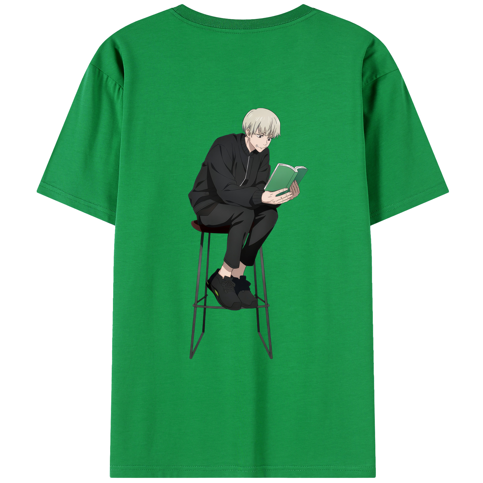 （画像用） 呪術廻戦 Jujutsu Kaisen 綿100％ メンズ半袖Tシャツ（バックプリント） 通気性