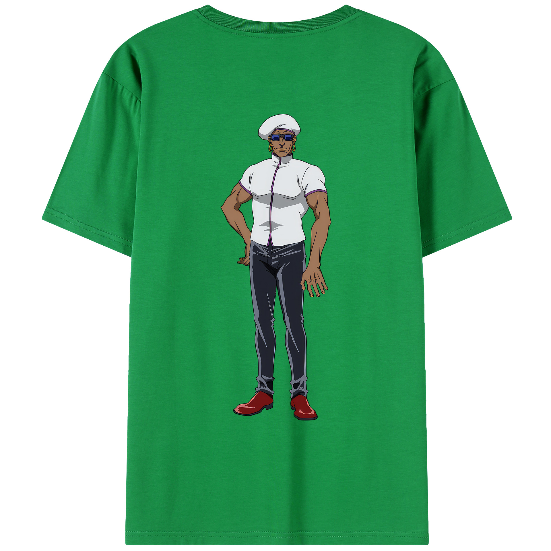 （画像用） 呪術廻戦 Jujutsu Kaisen 綿100％ メンズ半袖Tシャツ（バックプリント） 通気性