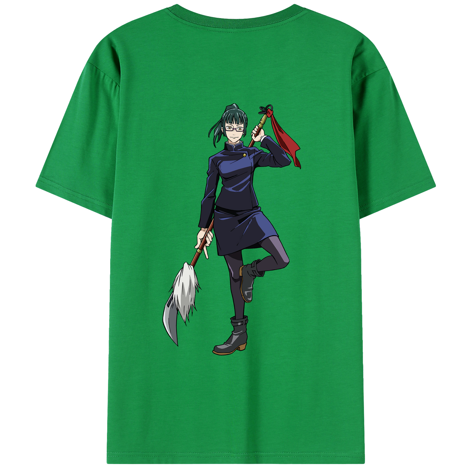 （画像用） 呪術廻戦 Jujutsu Kaisen 綿100％ メンズ半袖Tシャツ（バックプリント） 通気性