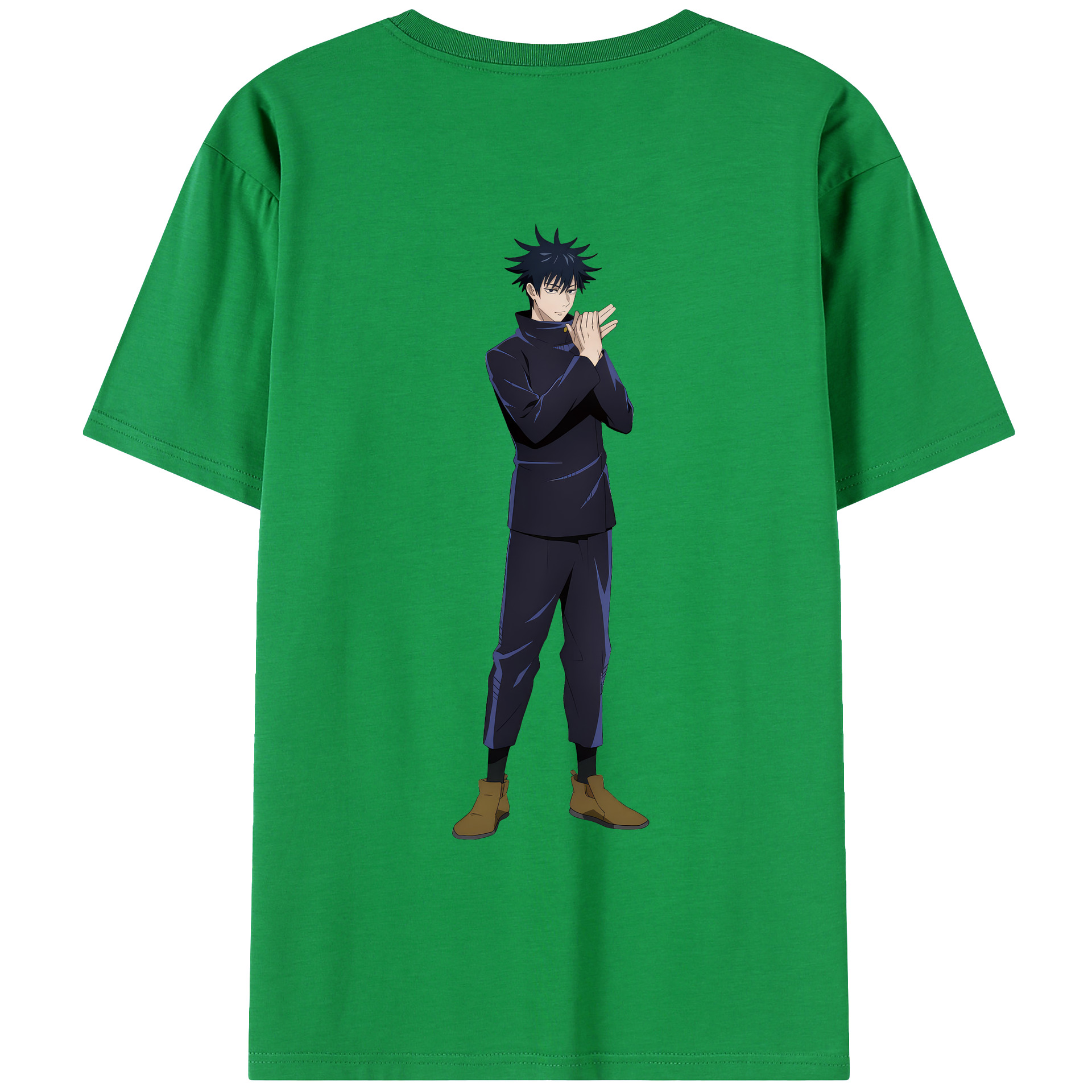（画像用） 呪術廻戦 Jujutsu Kaisen 綿100％ メンズ半袖Tシャツ（バックプリント） 通気性