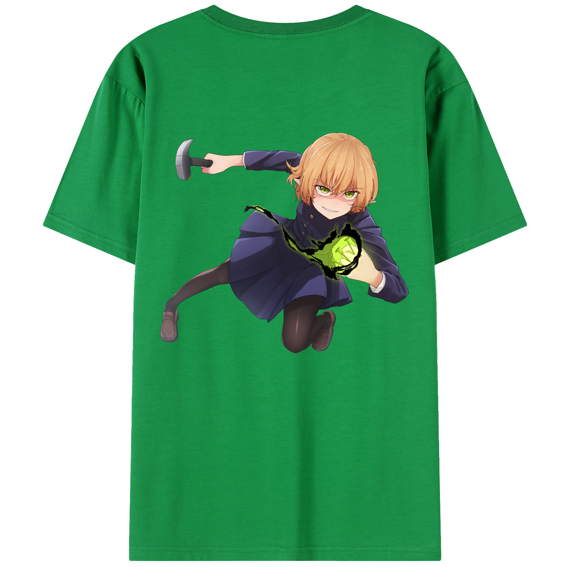（画像用） 呪術廻戦 Jujutsu Kaisen 綿100％ メンズ半袖Tシャツ（バックプリント） 通気性