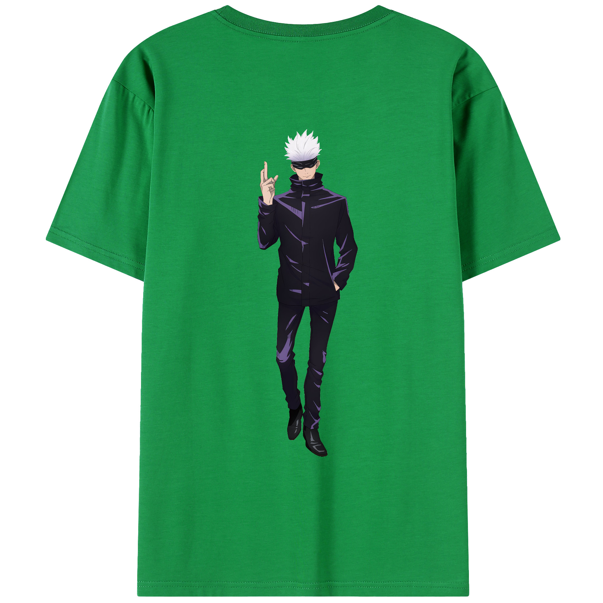 （画像用） 呪術廻戦 Jujutsu Kaisen 綿100％ メンズ半袖Tシャツ（バックプリント） 通気性