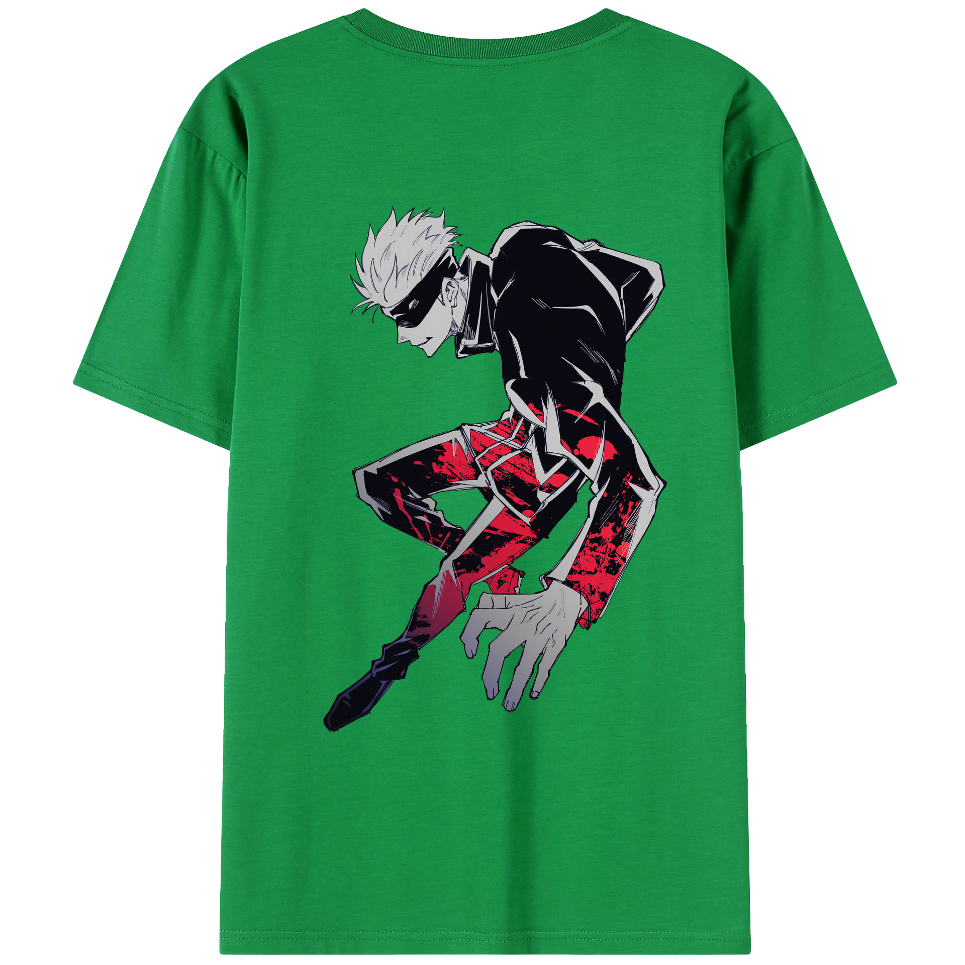 （画像用） 呪術廻戦 Jujutsu Kaisen 綿100％ メンズ半袖Tシャツ（バックプリント） 通気性