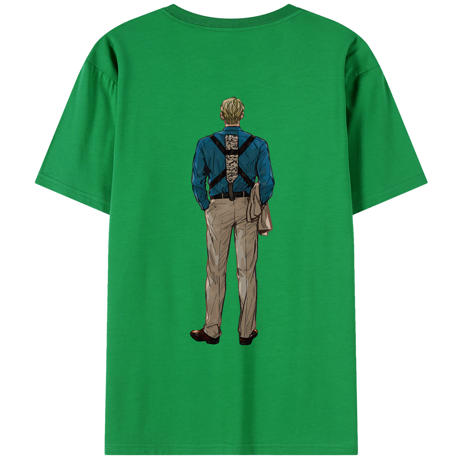 （画像用） 呪術廻戦 Jujutsu Kaisen 綿100％ メンズ半袖Tシャツ（バックプリント） 通気性