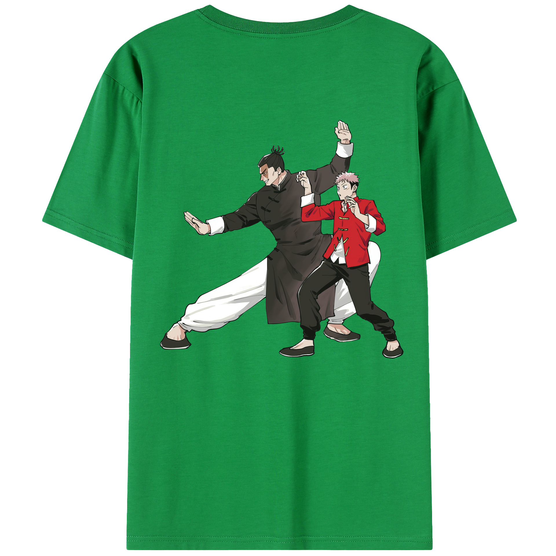 （画像用） 呪術廻戦 Jujutsu Kaisen 綿100％ メンズ半袖Tシャツ（バックプリント） 通気性