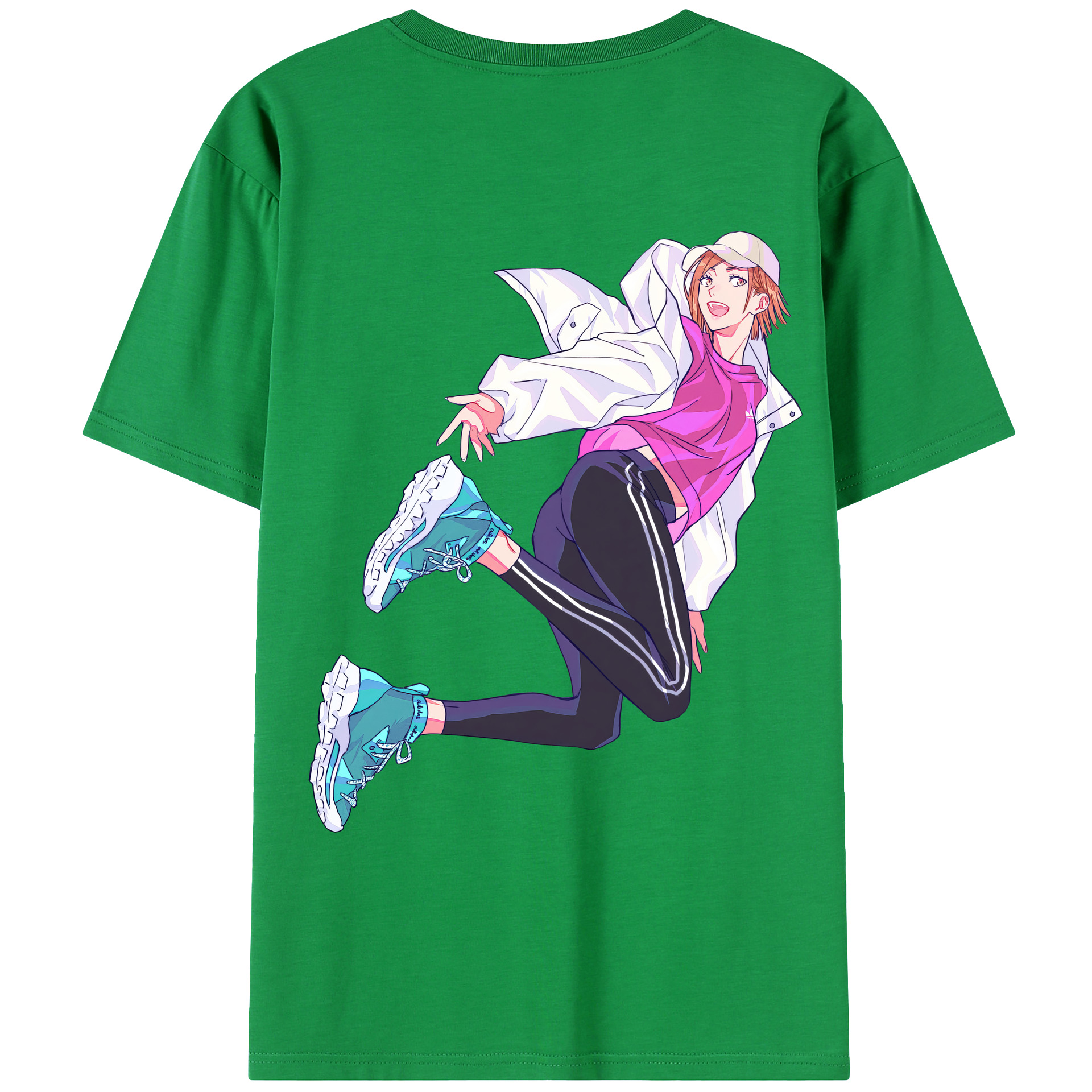 （画像用） 呪術廻戦 Jujutsu Kaisen 綿100％ メンズ半袖Tシャツ（バックプリント） 通気性