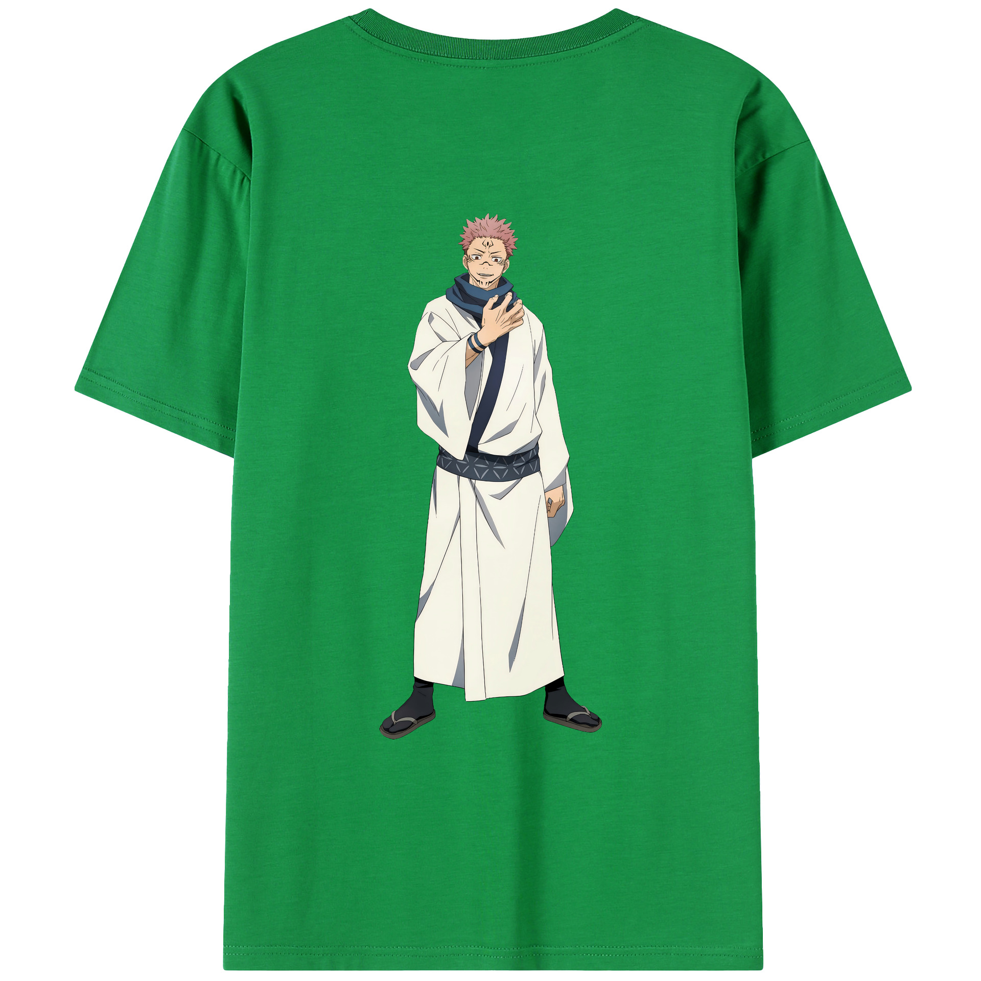 （画像用） 呪術廻戦 Jujutsu Kaisen 綿100％ メンズ半袖Tシャツ（バックプリント） 通気性