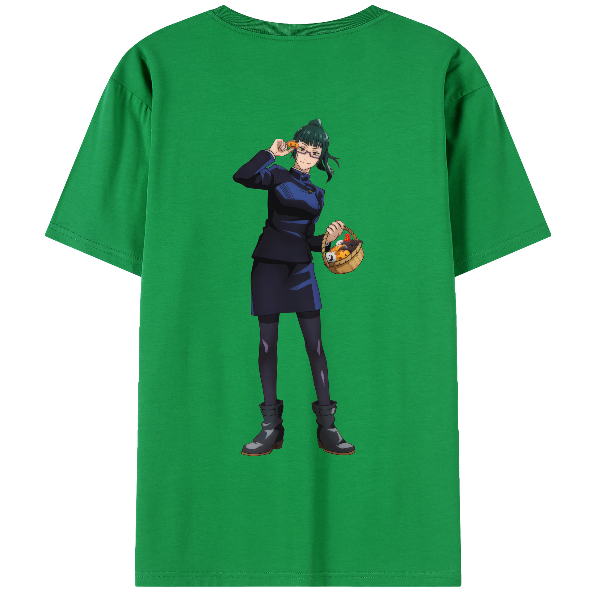 （画像用） 呪術廻戦 Jujutsu Kaisen 綿100％ メンズ半袖Tシャツ（バックプリント） 通気性
