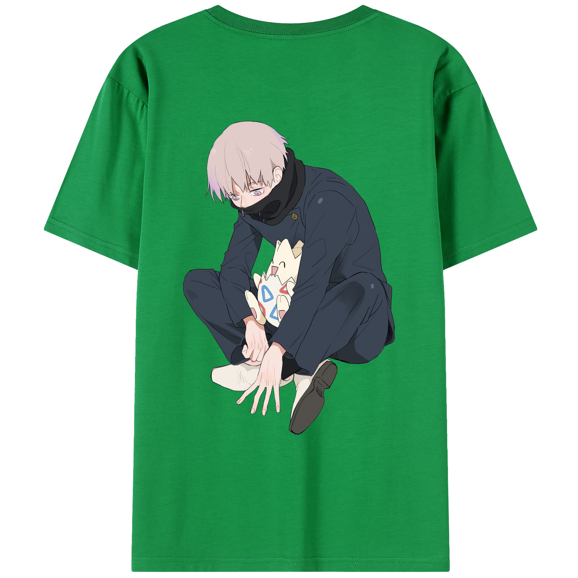 （画像用） 呪術廻戦 Jujutsu Kaisen 綿100％ メンズ半袖Tシャツ（バックプリント） 通気性