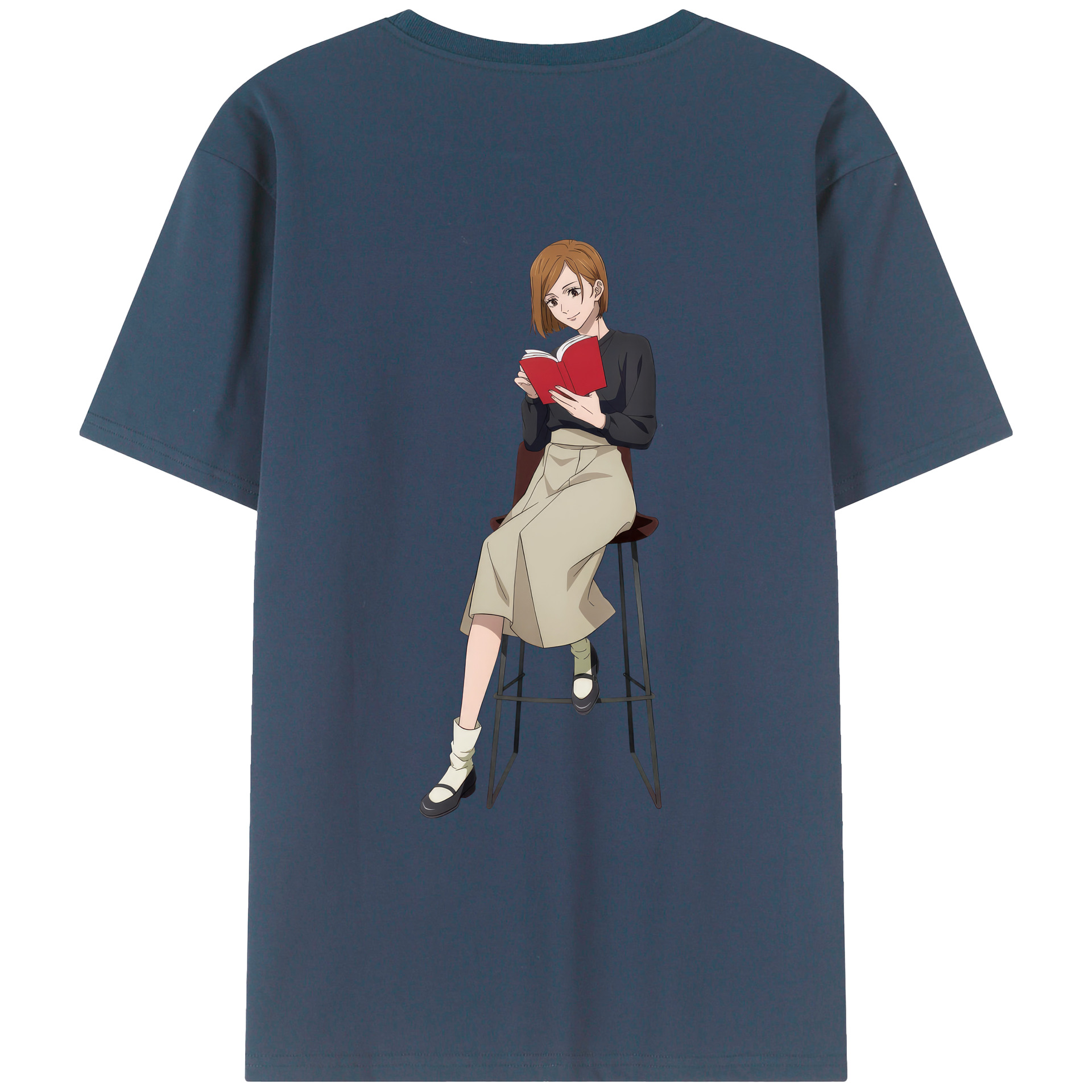 （画像用） 呪術廻戦 Jujutsu Kaisen 綿100％ メンズ半袖Tシャツ（バックプリント） 通気性
