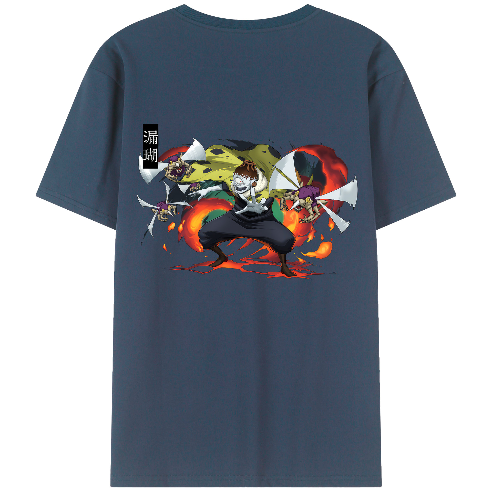 （画像用） 呪術廻戦 Jujutsu Kaisen 綿100％ メンズ半袖Tシャツ（バックプリント） 通気性
