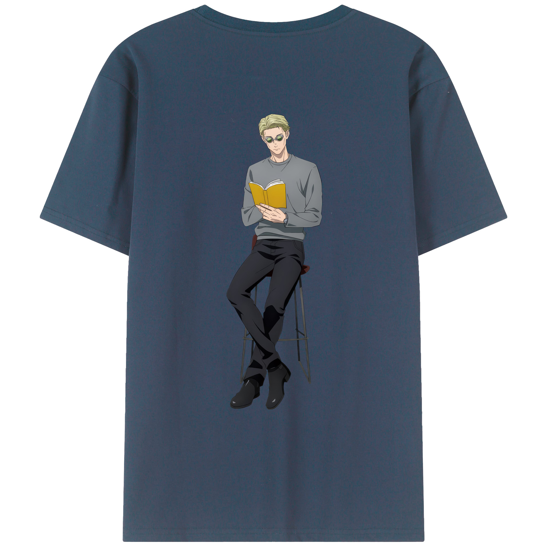 （画像用） 呪術廻戦 Jujutsu Kaisen 綿100％ メンズ半袖Tシャツ（バックプリント） 通気性