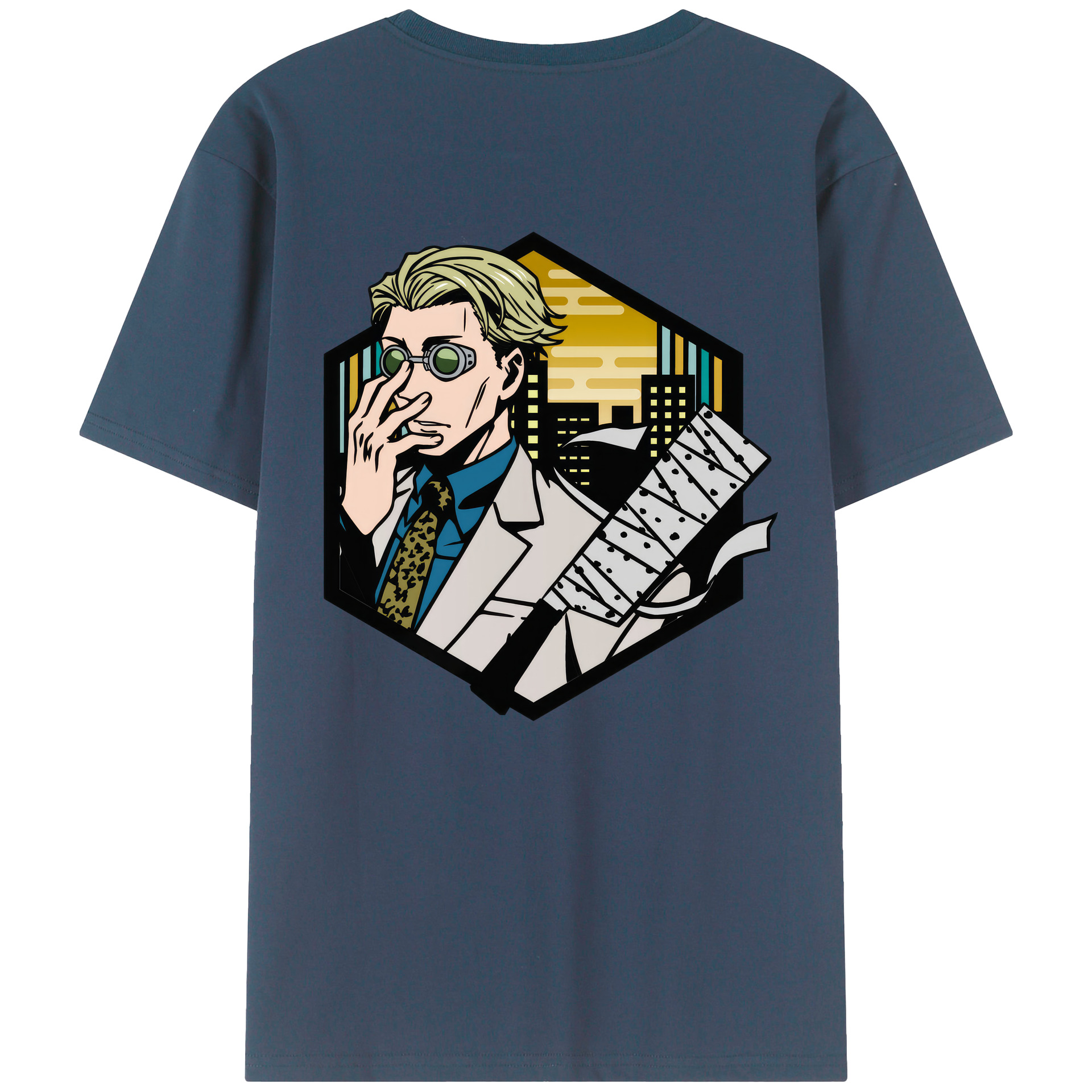 （画像用） 呪術廻戦 Jujutsu Kaisen 綿100％ メンズ半袖Tシャツ（バックプリント） 通気性