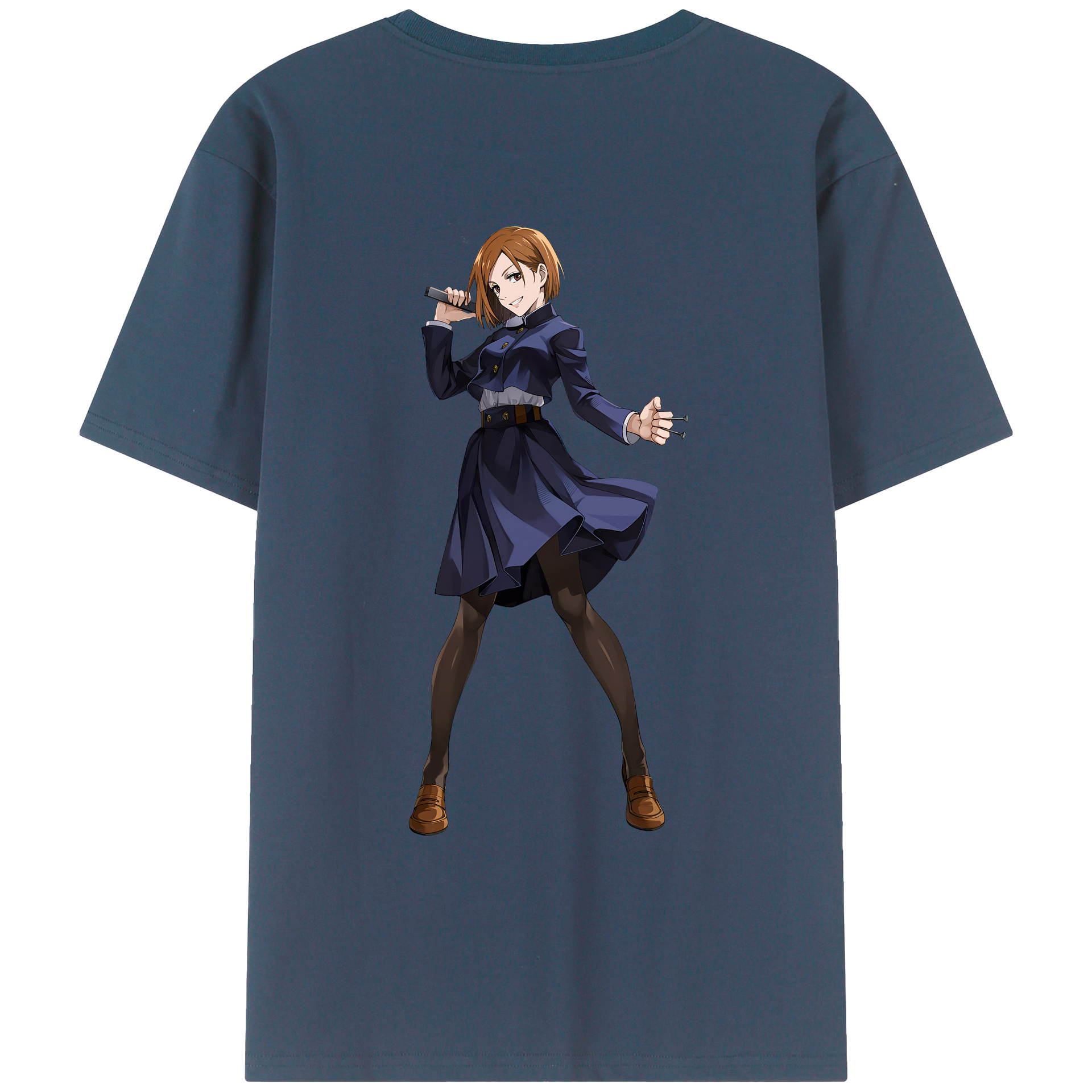 （画像用） 呪術廻戦 Jujutsu Kaisen 綿100％ メンズ半袖Tシャツ（バックプリント） 通気性
