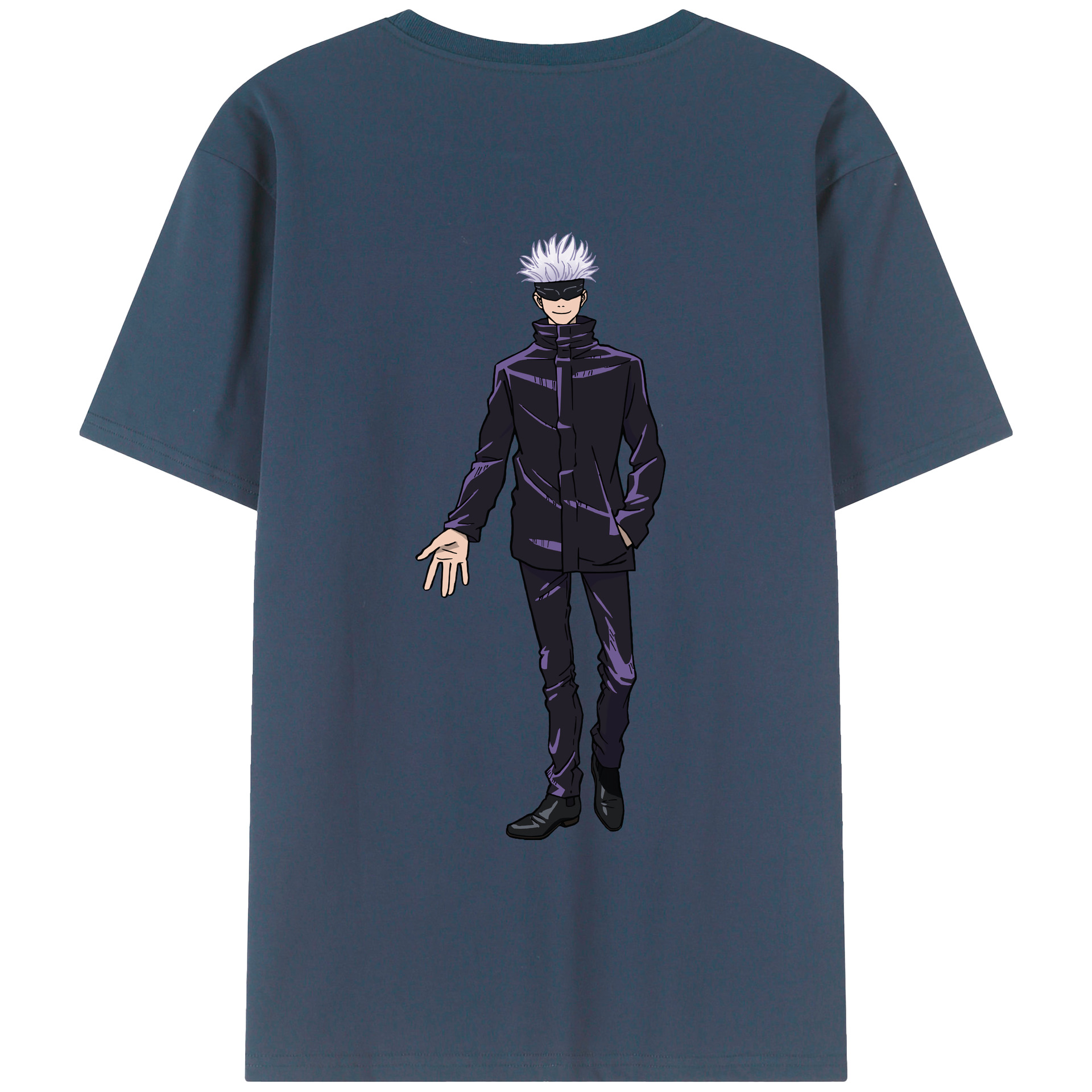 （画像用） 呪術廻戦 Jujutsu Kaisen 綿100％ メンズ半袖Tシャツ（バックプリント） 通気性