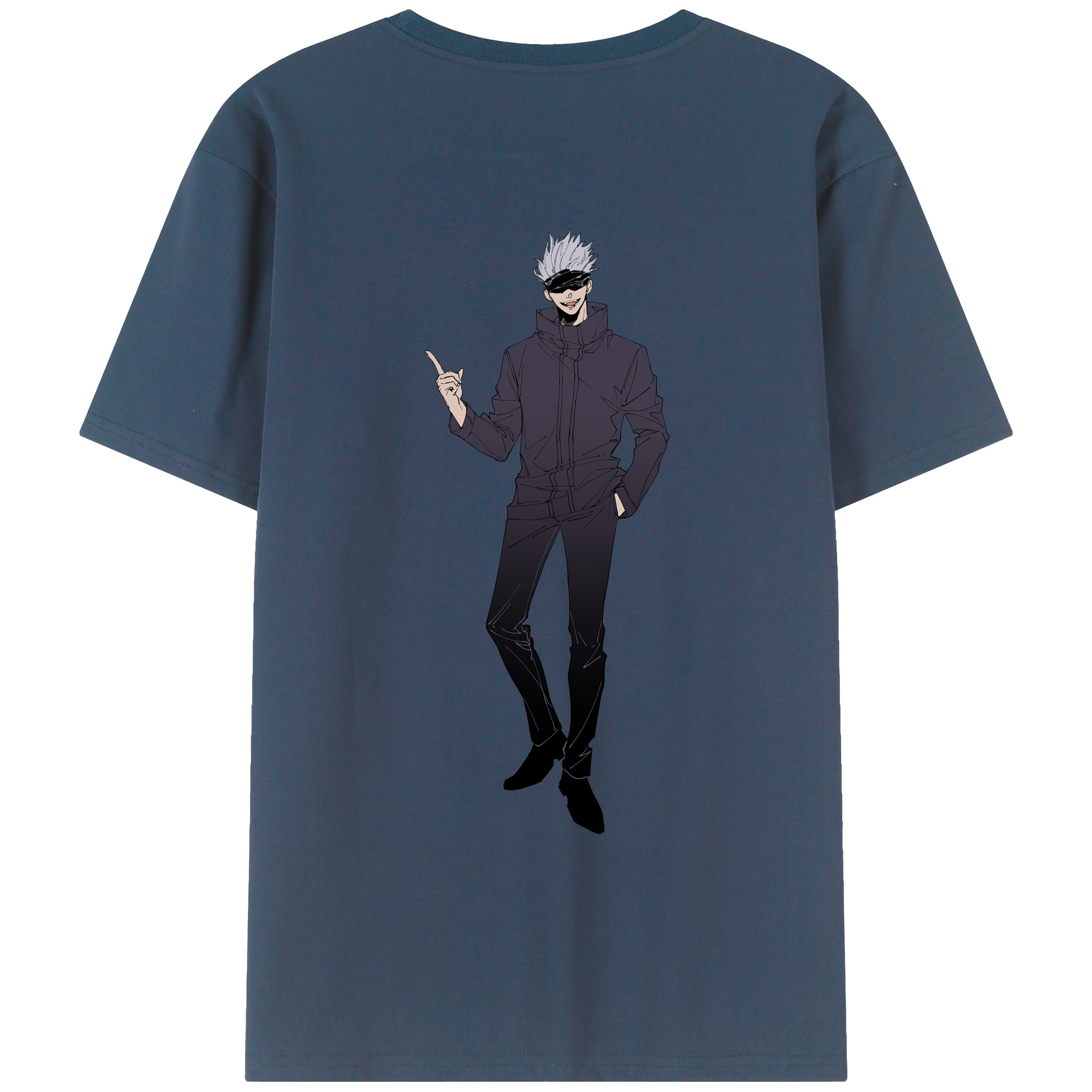 （画像用） 呪術廻戦 Jujutsu Kaisen 綿100％ メンズ半袖Tシャツ（バックプリント） 通気性