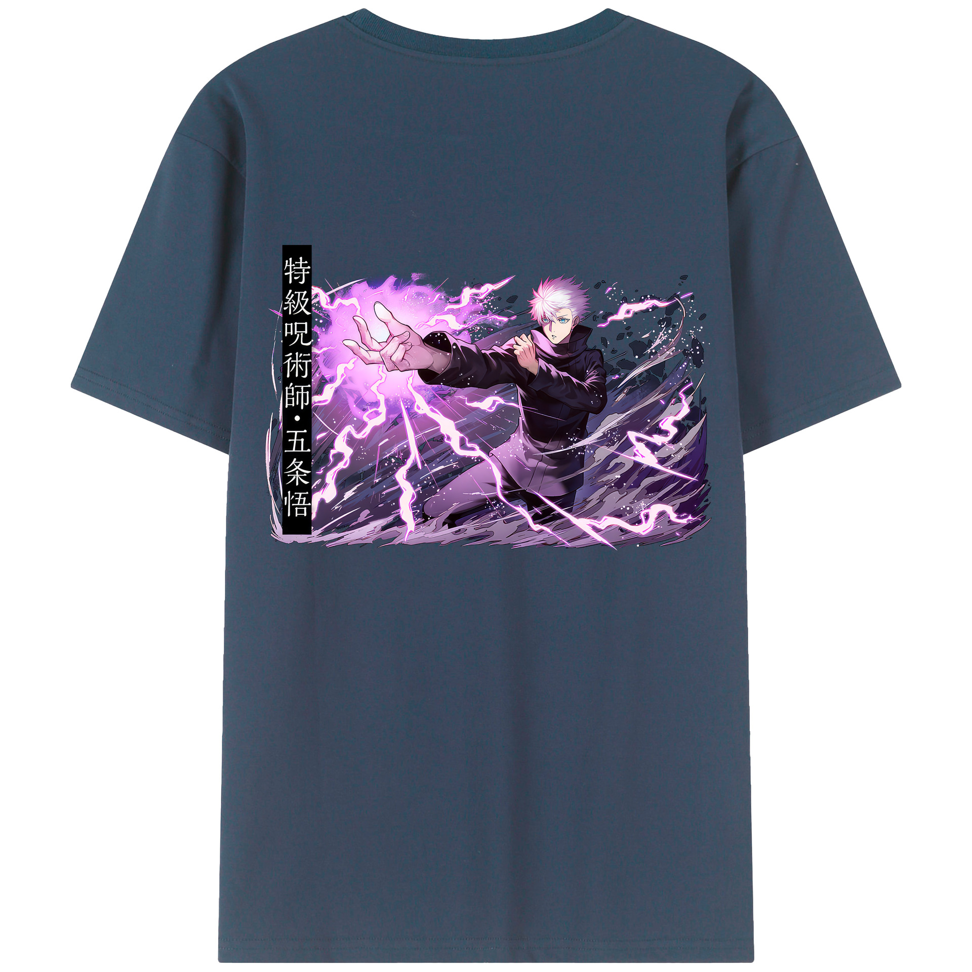 （画像用） 呪術廻戦 Jujutsu Kaisen 綿100％ メンズ半袖Tシャツ（バックプリント） 通気性