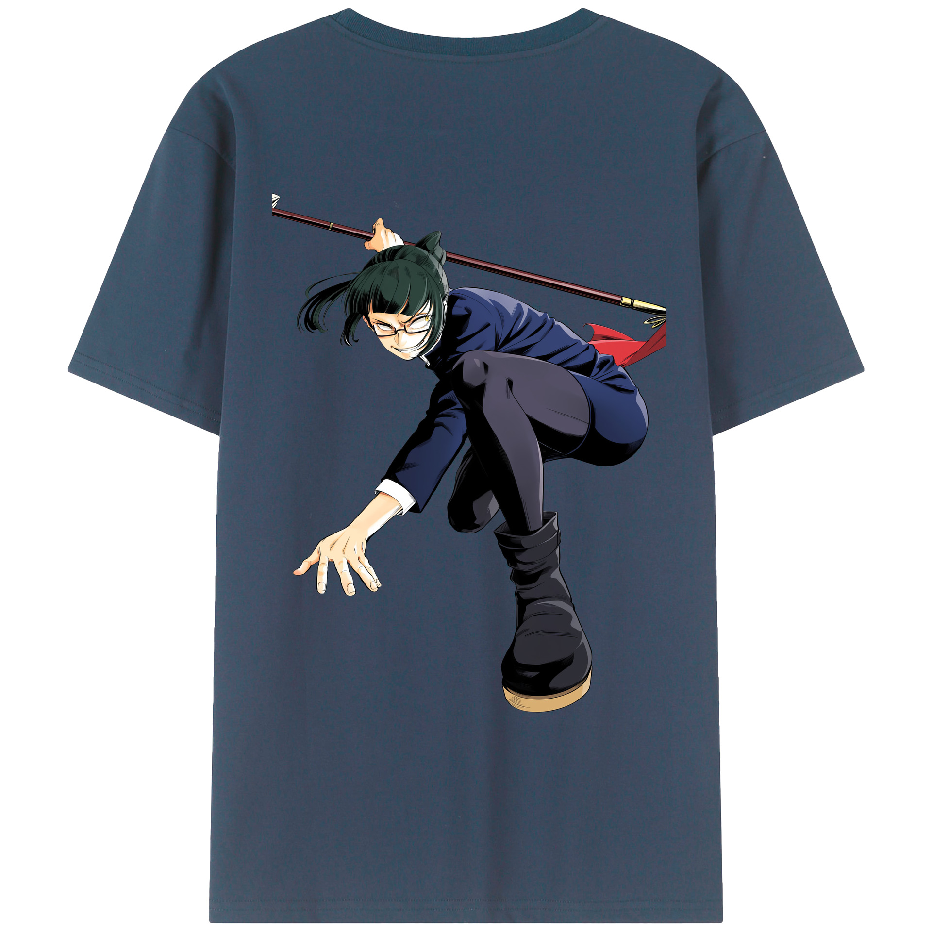 （画像用） 呪術廻戦 Jujutsu Kaisen 綿100％ メンズ半袖Tシャツ（バックプリント） 通気性