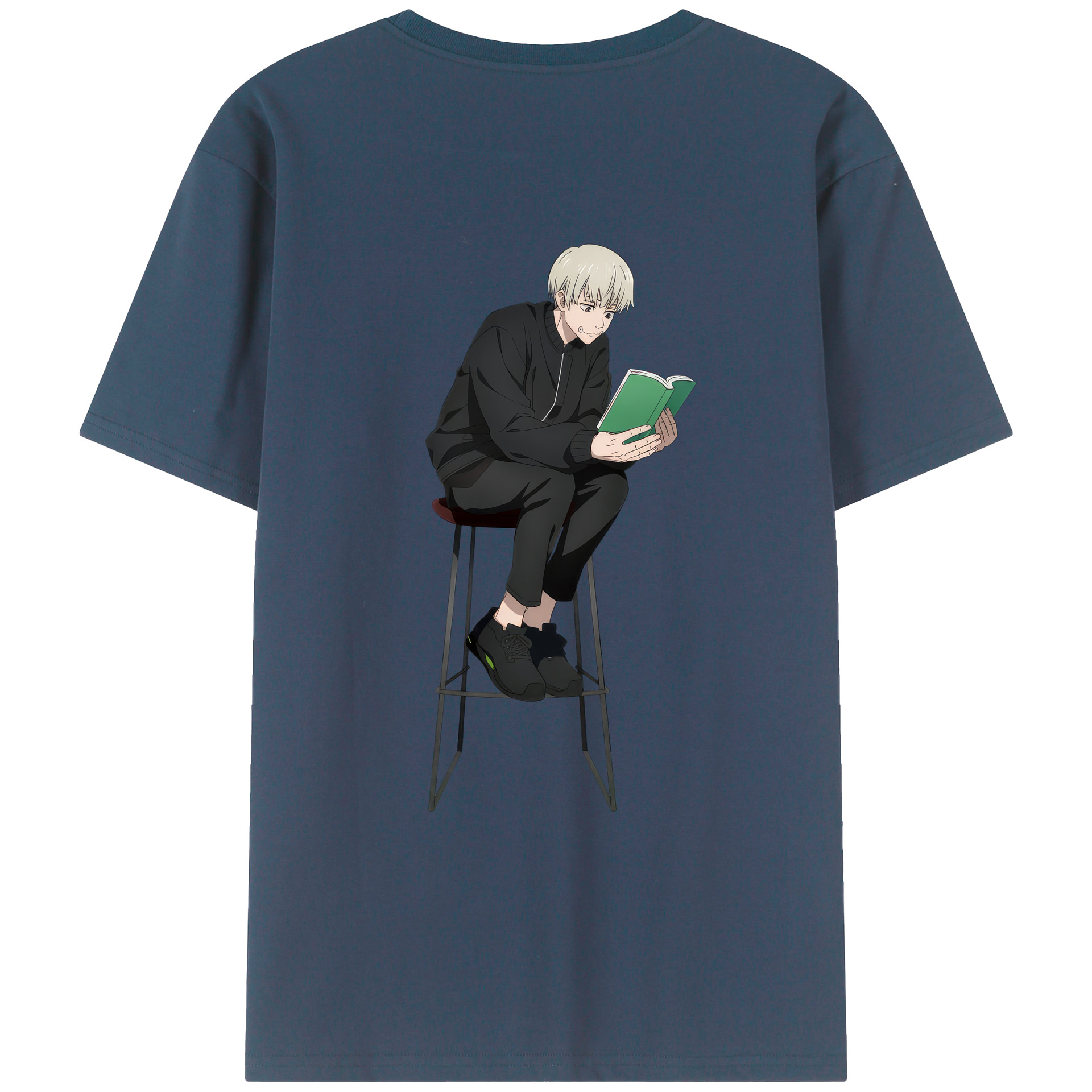 （画像用） 呪術廻戦 Jujutsu Kaisen 綿100％ メンズ半袖Tシャツ（バックプリント） 通気性