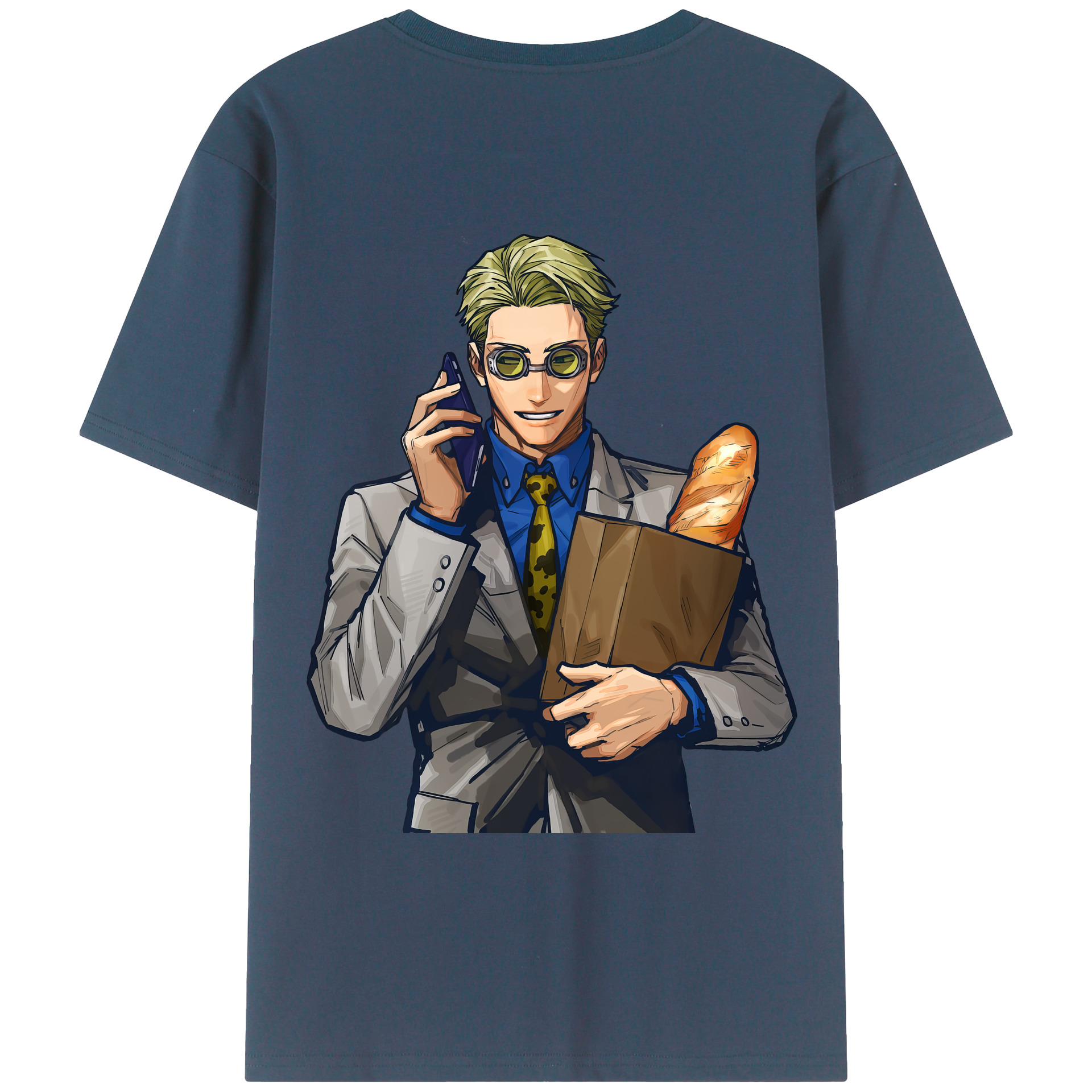 （画像用） 呪術廻戦 Jujutsu Kaisen 綿100％ メンズ半袖Tシャツ（バックプリント） 通気性