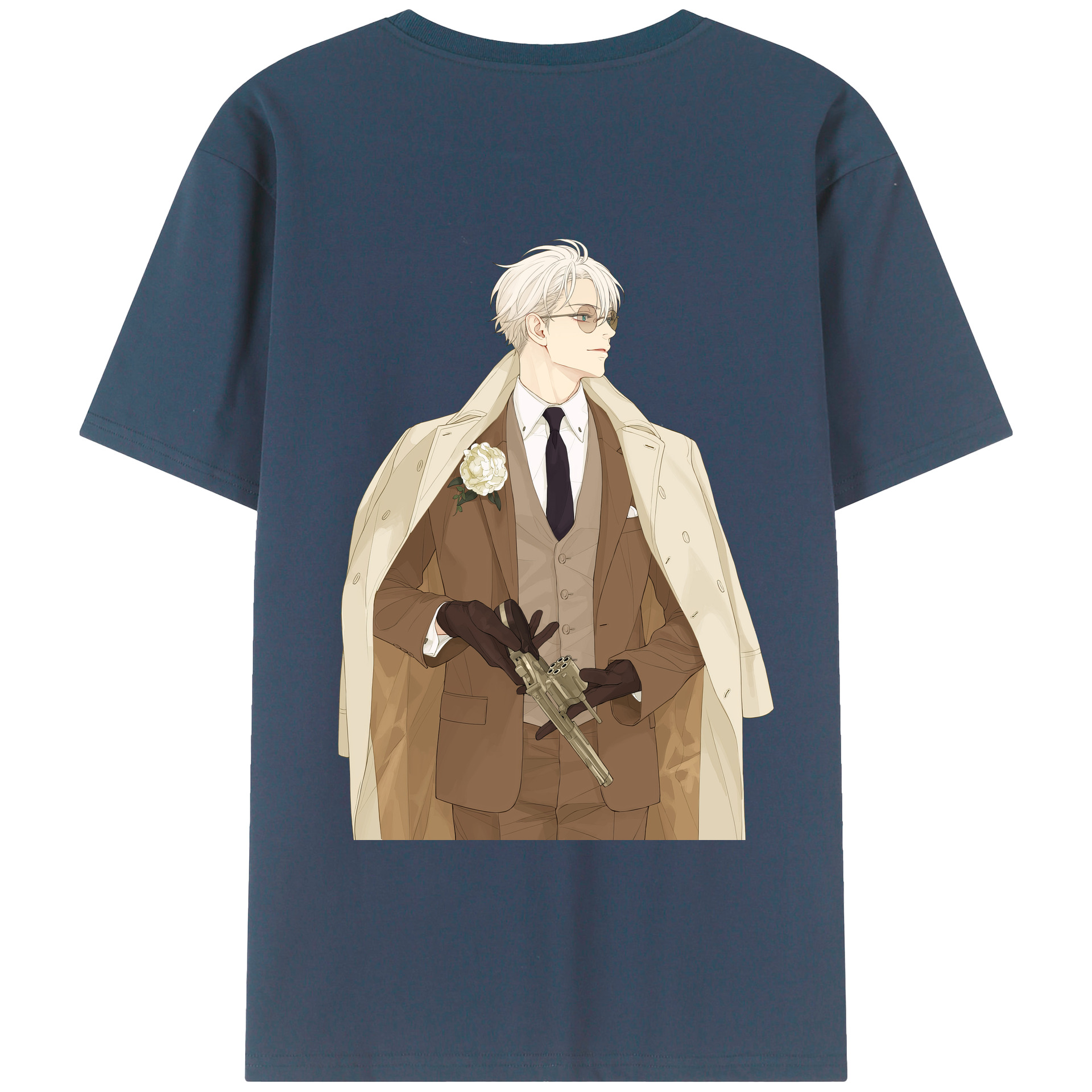 （画像用） 呪術廻戦 Jujutsu Kaisen 綿100％ メンズ半袖Tシャツ（バックプリント） 通気性