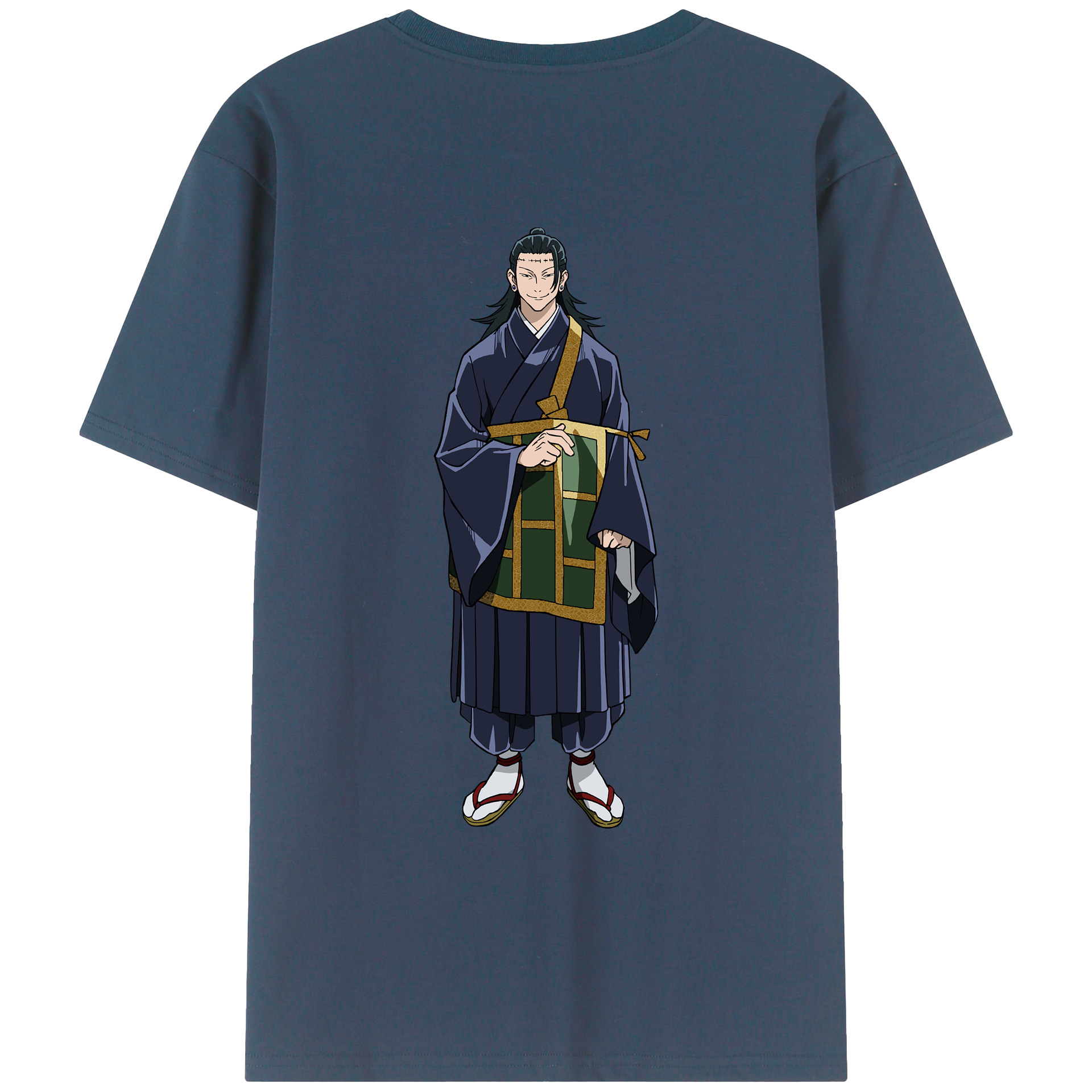 （画像用） 呪術廻戦 Jujutsu Kaisen 綿100％ メンズ半袖Tシャツ（バックプリント） 通気性