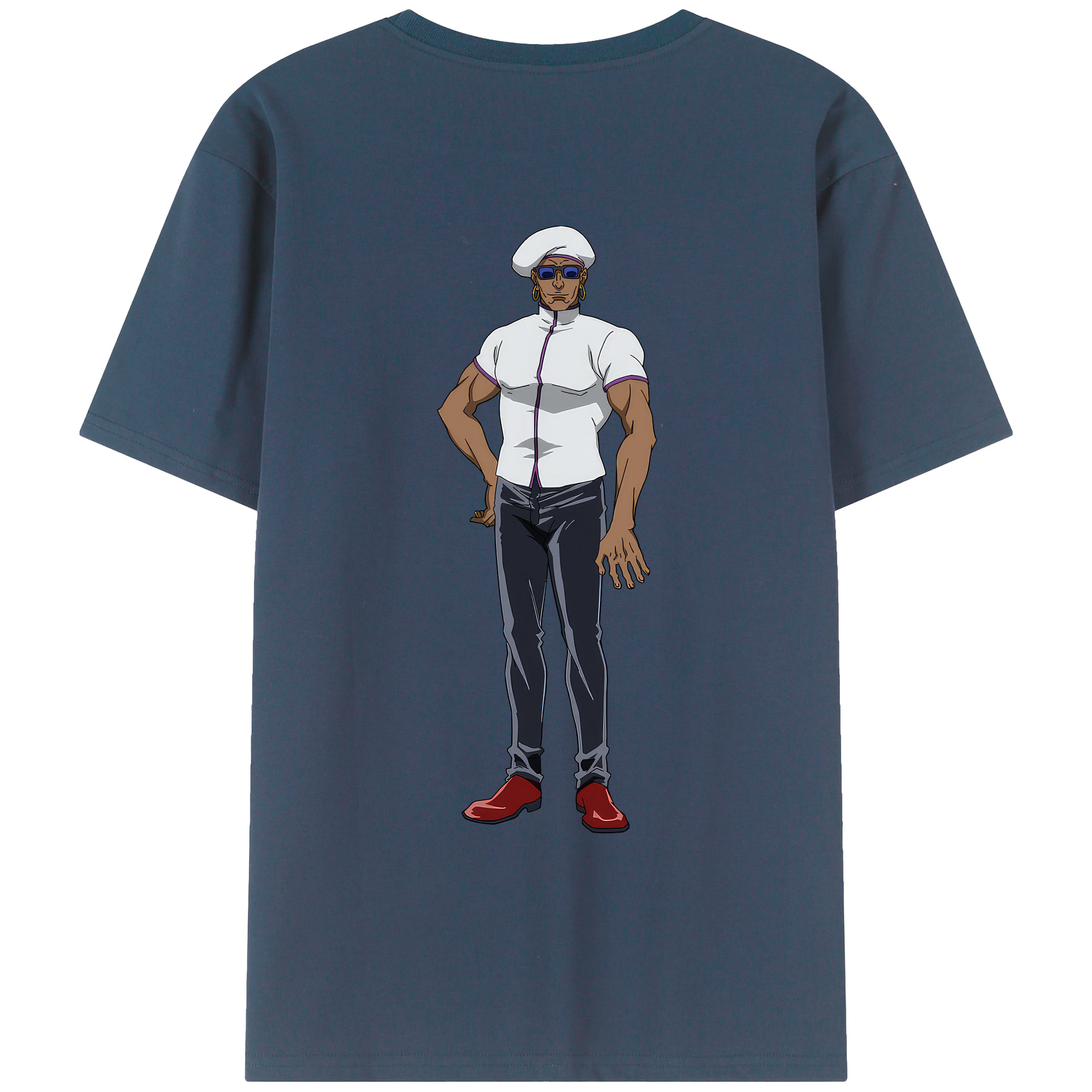 （画像用） 呪術廻戦 Jujutsu Kaisen 綿100％ メンズ半袖Tシャツ（バックプリント） 通気性