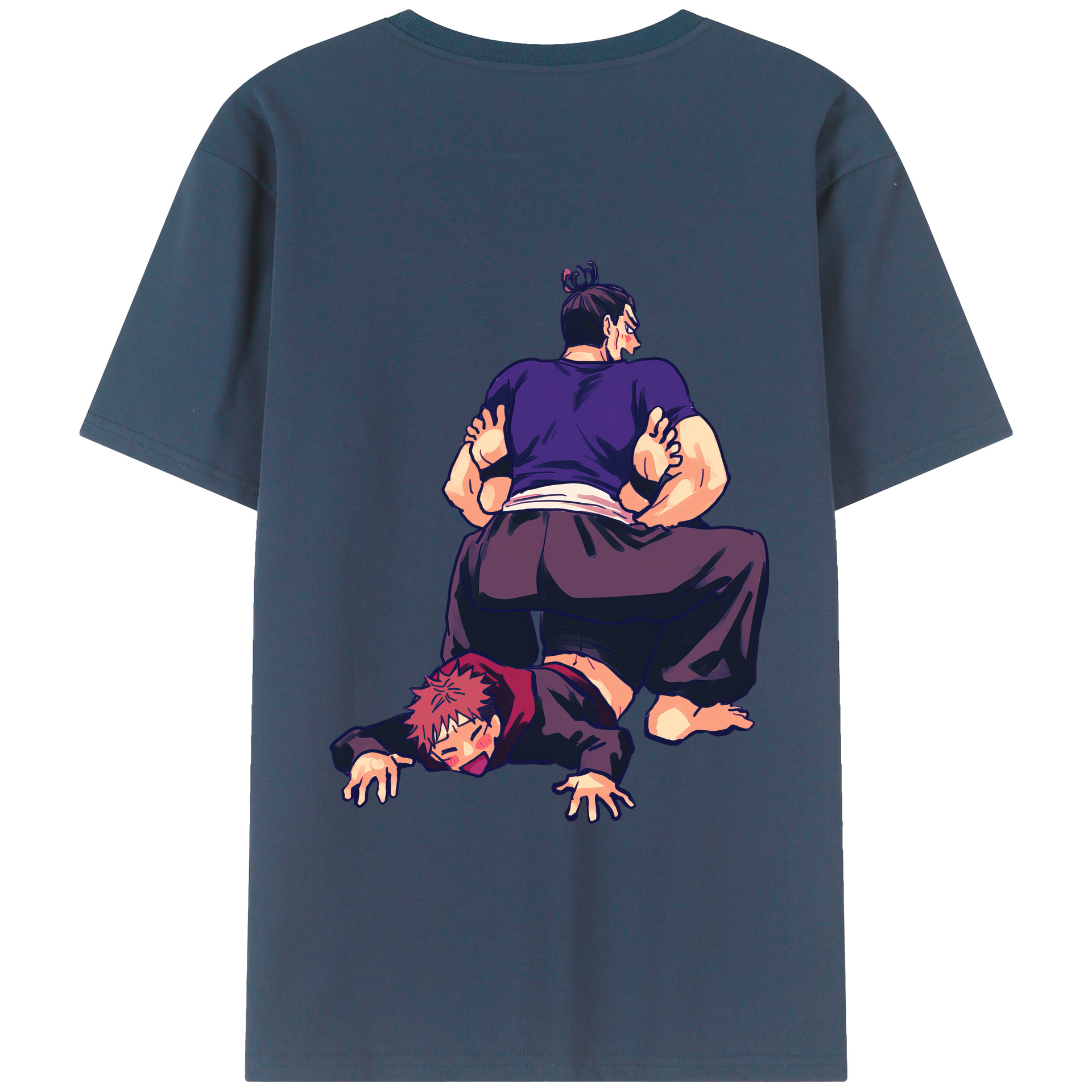（画像用） 呪術廻戦 Jujutsu Kaisen 綿100％ メンズ半袖Tシャツ（バックプリント） 通気性