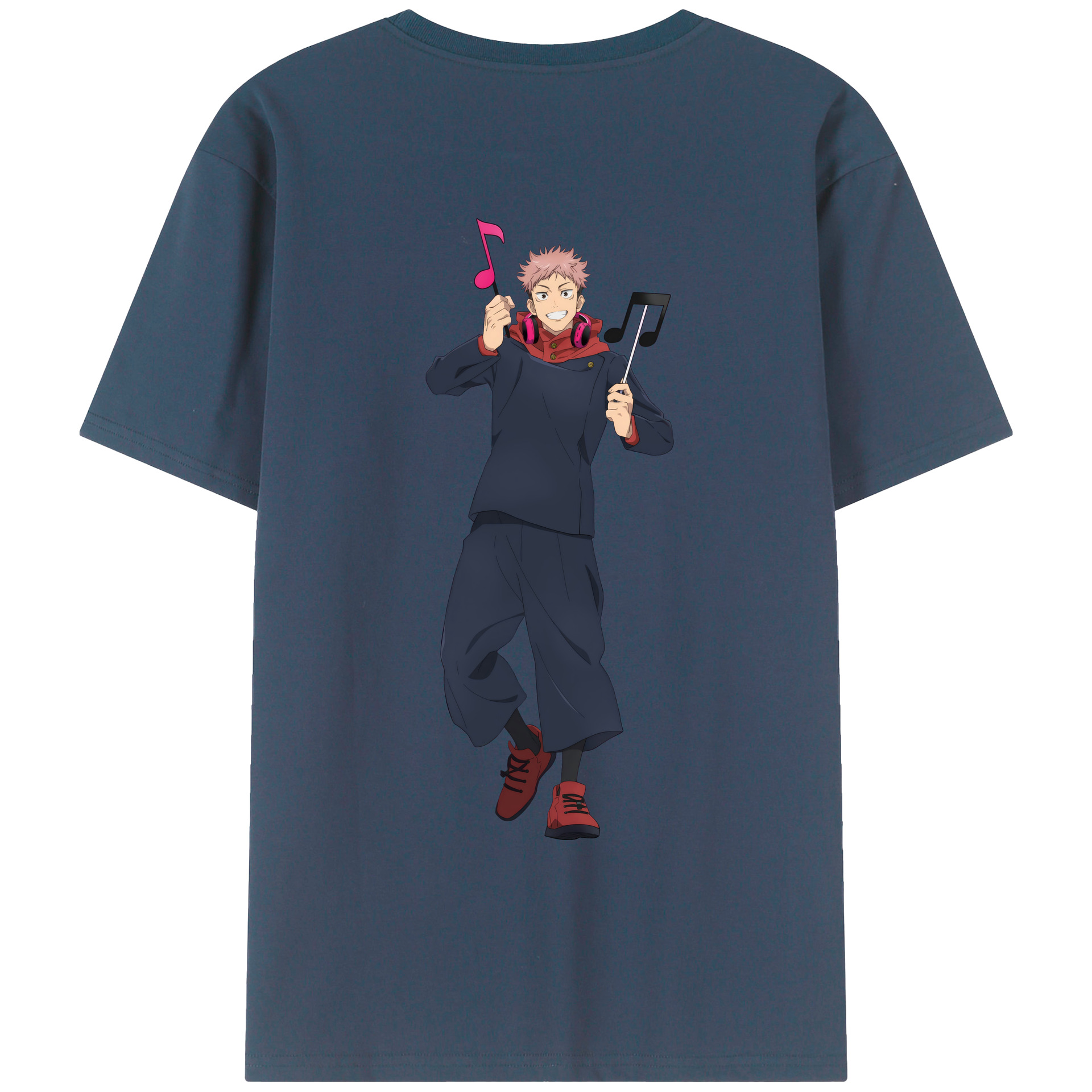 （画像用） 呪術廻戦 Jujutsu Kaisen 綿100％ メンズ半袖Tシャツ（バックプリント） 通気性