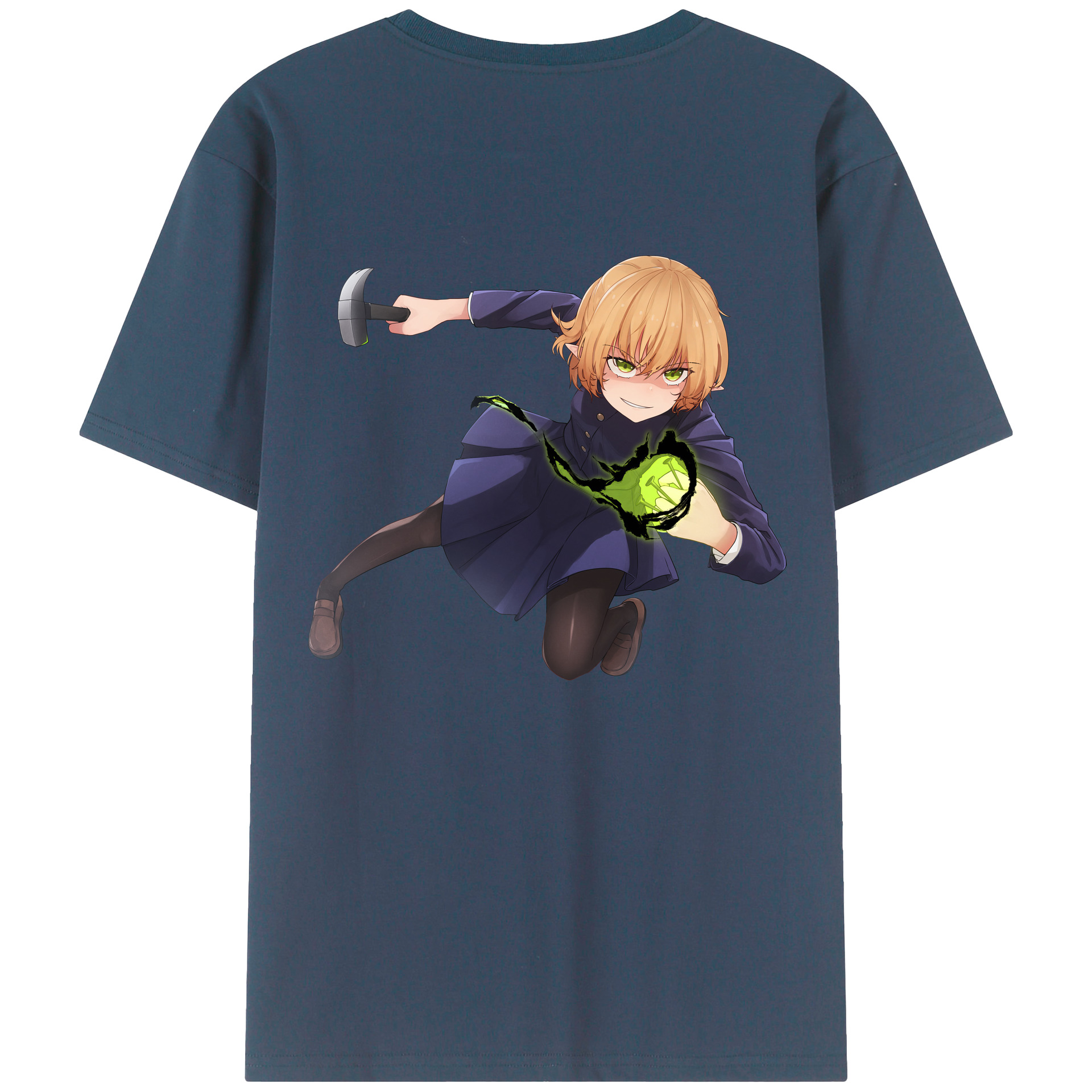 （画像用） 呪術廻戦 Jujutsu Kaisen 綿100％ メンズ半袖Tシャツ（バックプリント） 通気性