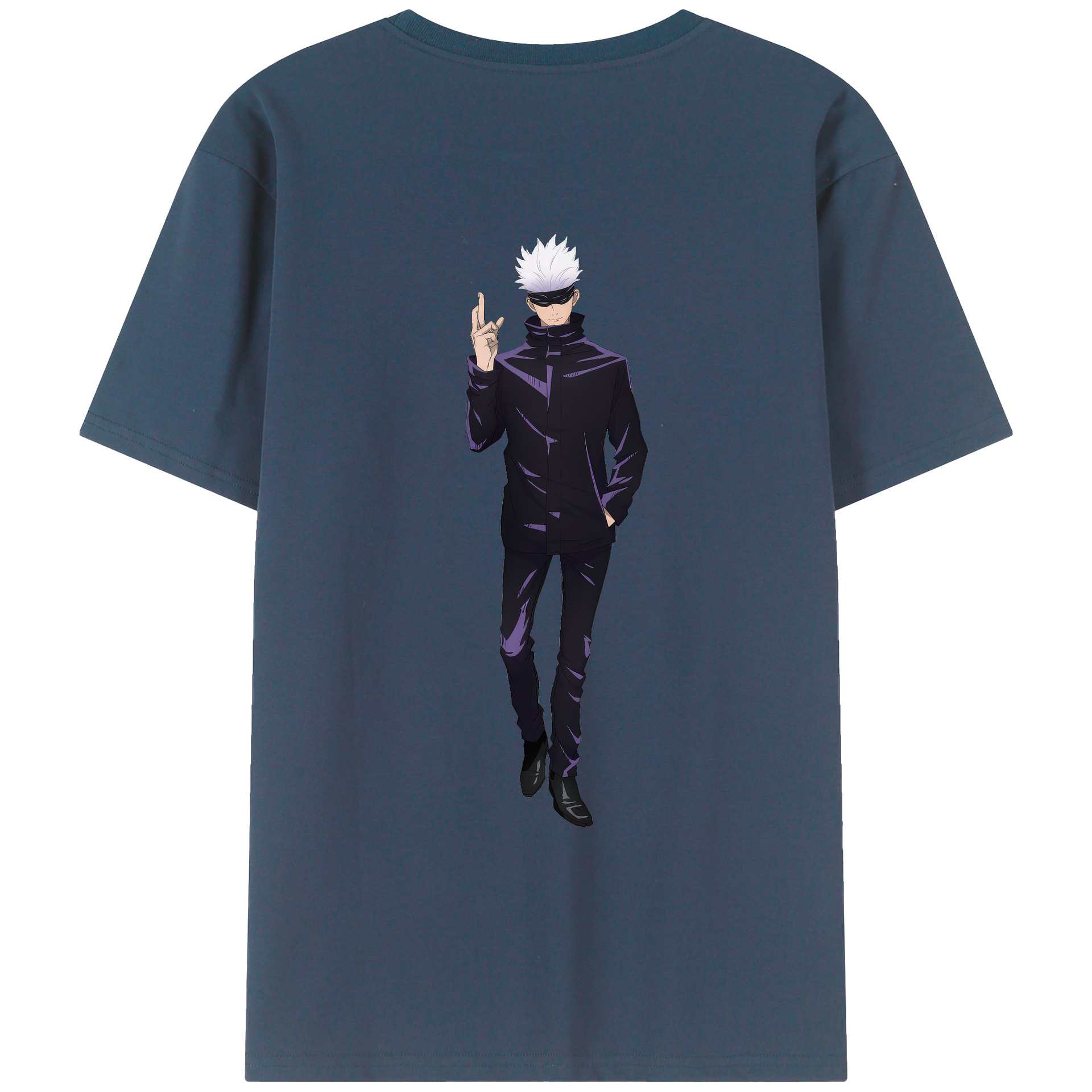 （画像用） 呪術廻戦 Jujutsu Kaisen 綿100％ メンズ半袖Tシャツ（バックプリント） 通気性
