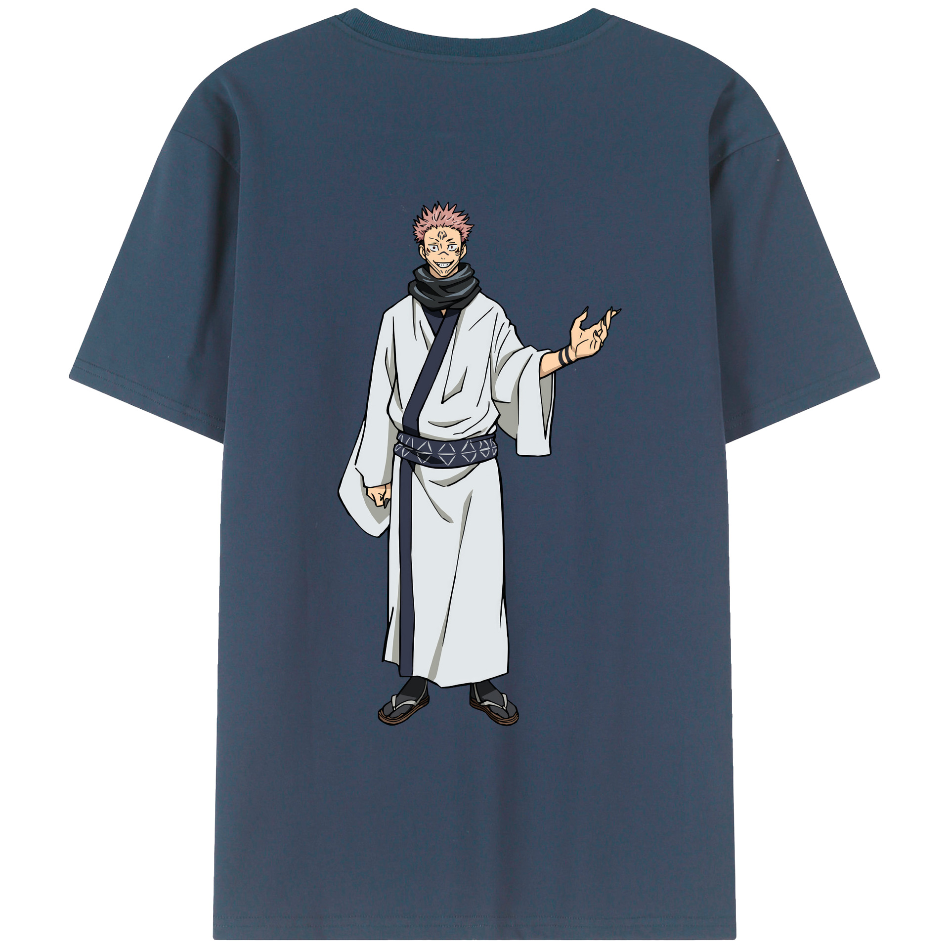 （画像用） 呪術廻戦 Jujutsu Kaisen 綿100％ メンズ半袖Tシャツ（バックプリント） 通気性