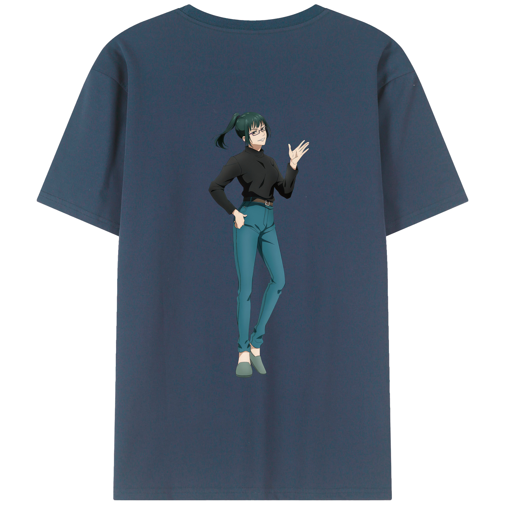 （画像用） 呪術廻戦 Jujutsu Kaisen 綿100％ メンズ半袖Tシャツ（バックプリント） 通気性