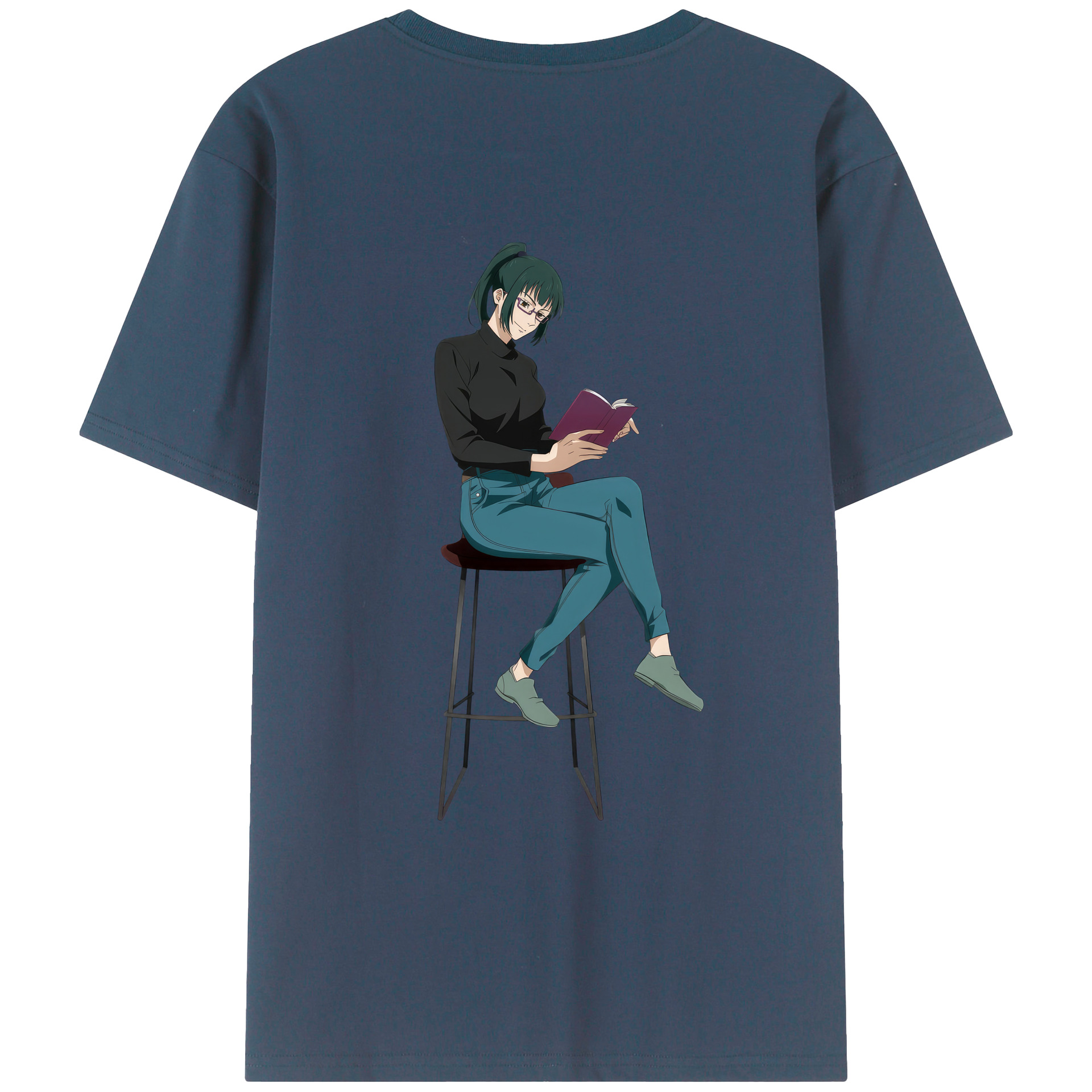 （画像用） 呪術廻戦 Jujutsu Kaisen 綿100％ メンズ半袖Tシャツ（バックプリント） 通気性