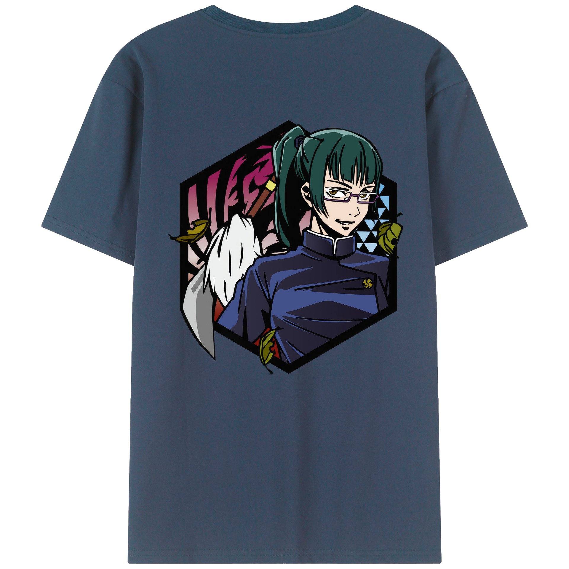 （画像用） 呪術廻戦 Jujutsu Kaisen 綿100％ メンズ半袖Tシャツ（バックプリント） 通気性