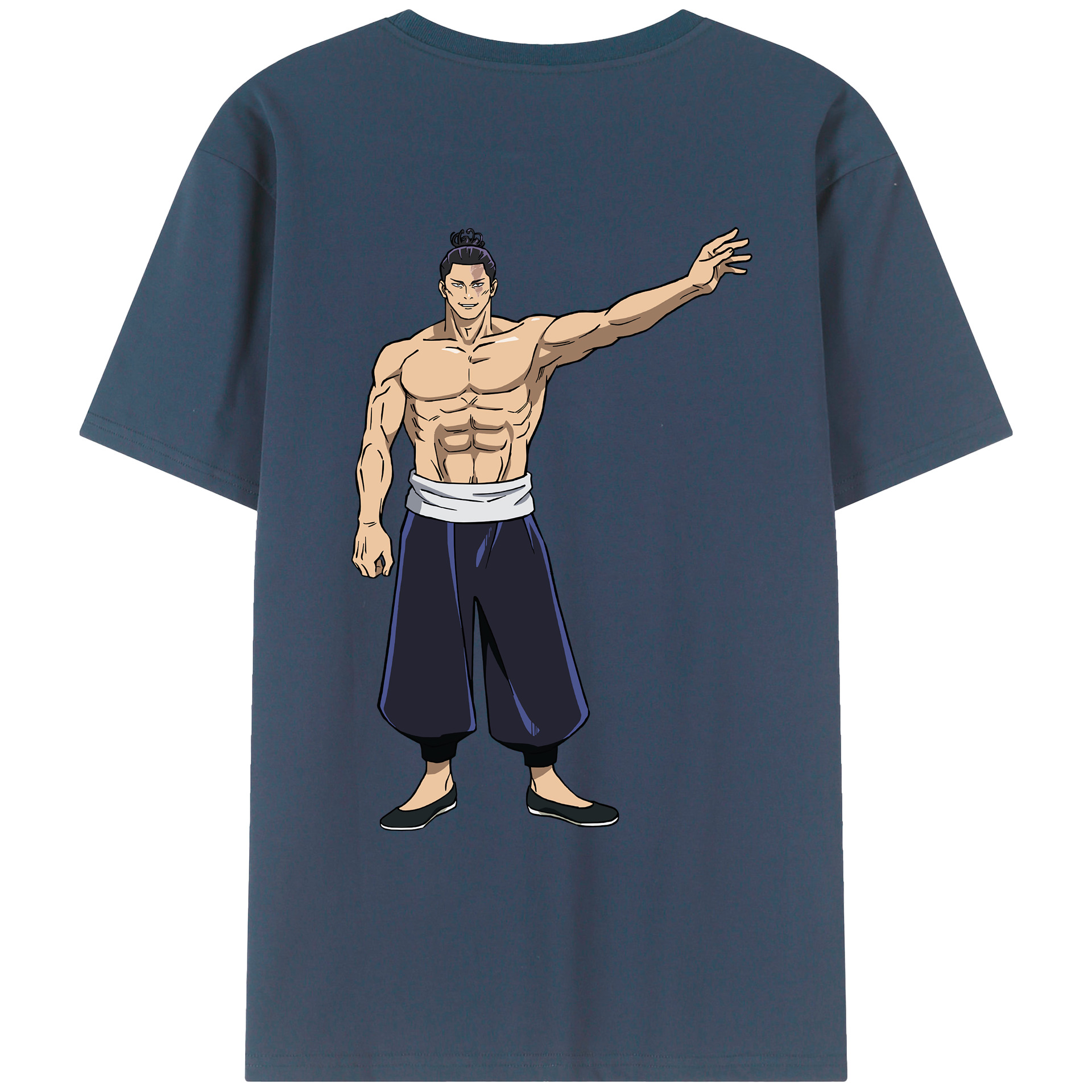 （画像用） 呪術廻戦 Jujutsu Kaisen 綿100％ メンズ半袖Tシャツ（バックプリント） 通気性