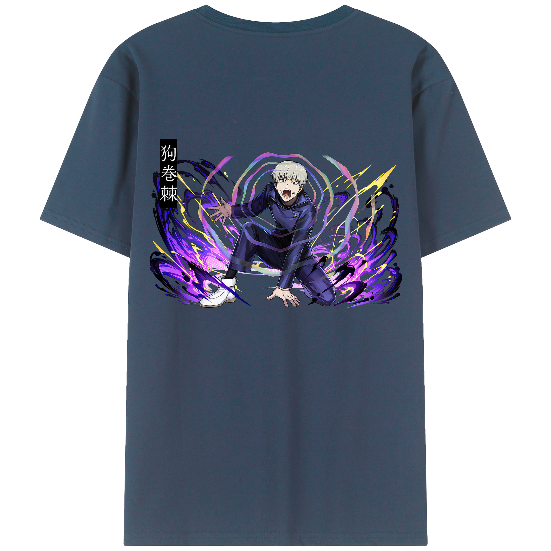 （画像用） 呪術廻戦 Jujutsu Kaisen 綿100％ メンズ半袖Tシャツ（バックプリント） 通気性
