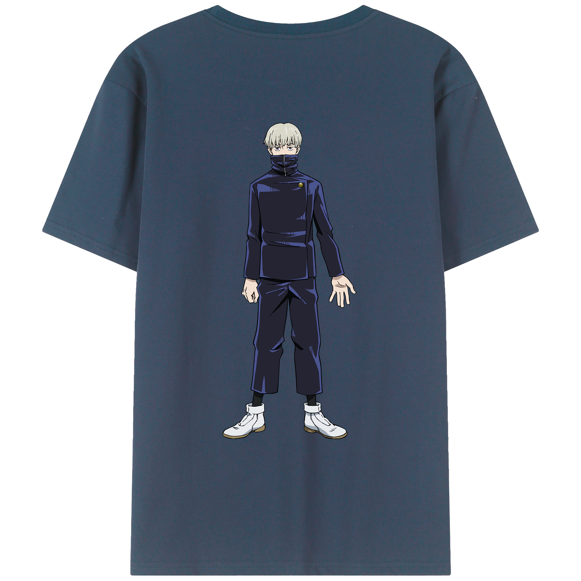 （画像用） 呪術廻戦 Jujutsu Kaisen 綿100％ メンズ半袖Tシャツ（バックプリント） 通気性