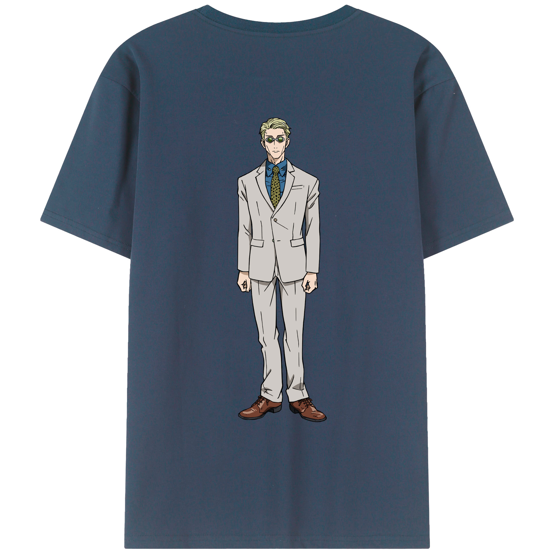 （画像用） 呪術廻戦 Jujutsu Kaisen 綿100％ メンズ半袖Tシャツ（バックプリント） 通気性