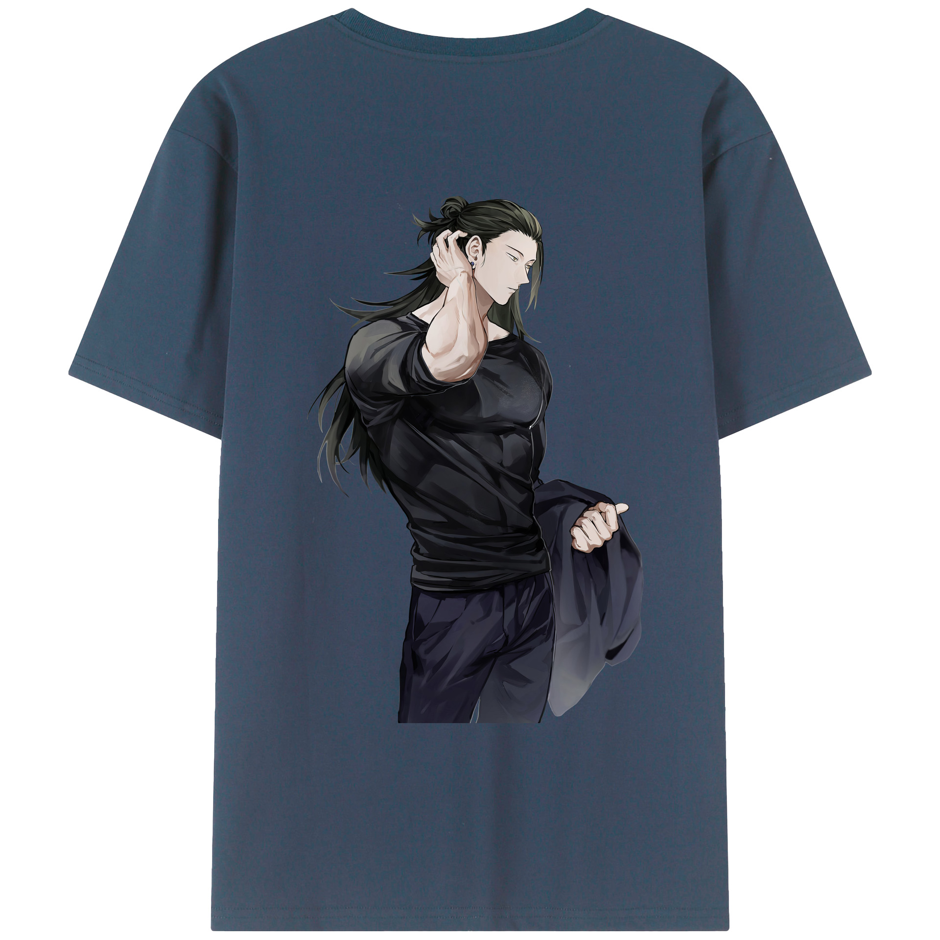 （画像用） 呪術廻戦 Jujutsu Kaisen 綿100％ メンズ半袖Tシャツ（バックプリント） 通気性