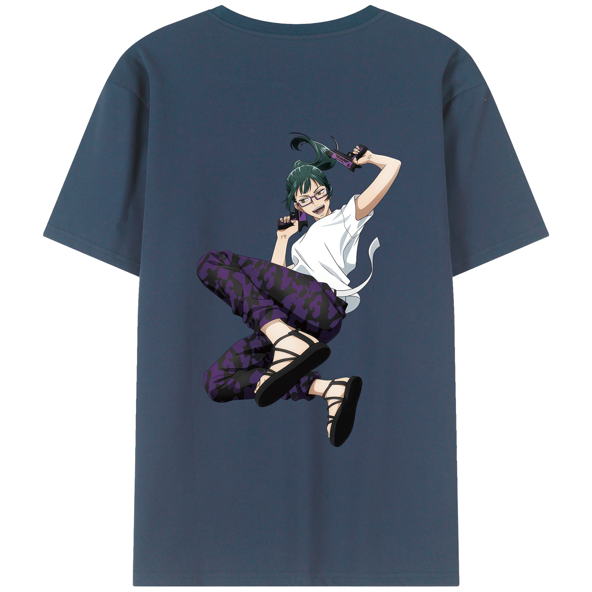 （画像用） 呪術廻戦 Jujutsu Kaisen 綿100％ メンズ半袖Tシャツ（バックプリント） 通気性