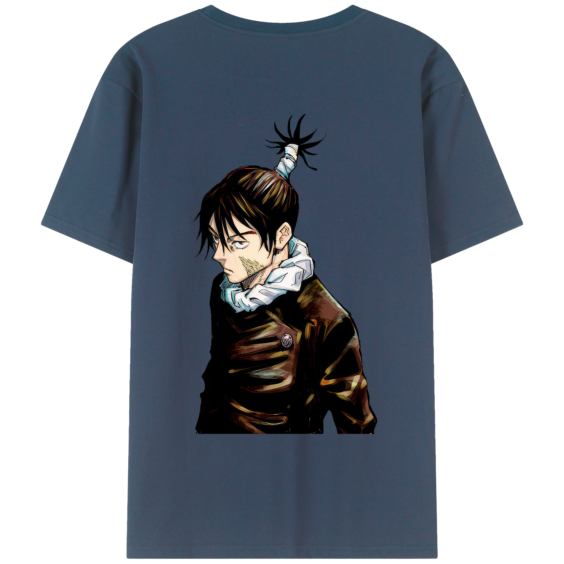 （画像用） 呪術廻戦 Jujutsu Kaisen 綿100％ メンズ半袖Tシャツ（バックプリント） 通気性