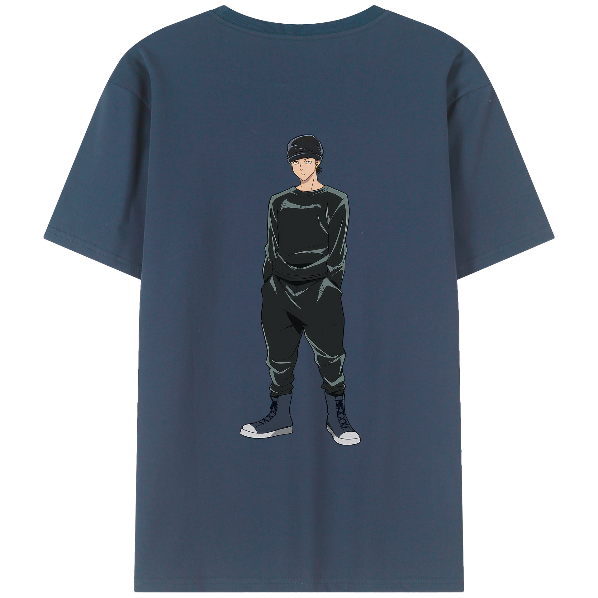 （画像用） 呪術廻戦 Jujutsu Kaisen 綿100％ メンズ半袖Tシャツ（バックプリント） 通気性