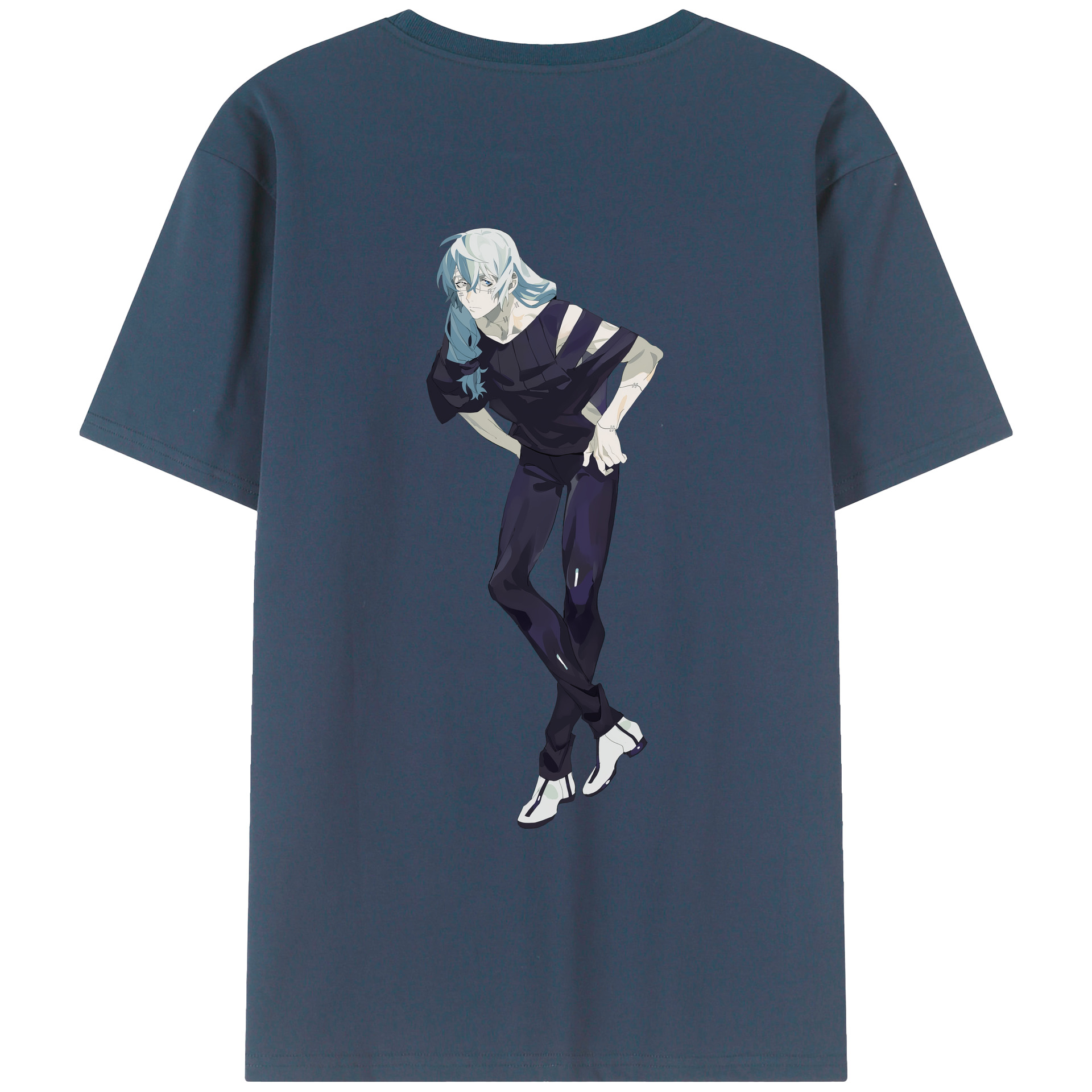 （画像用） 呪術廻戦 Jujutsu Kaisen 綿100％ メンズ半袖Tシャツ（バックプリント） 通気性