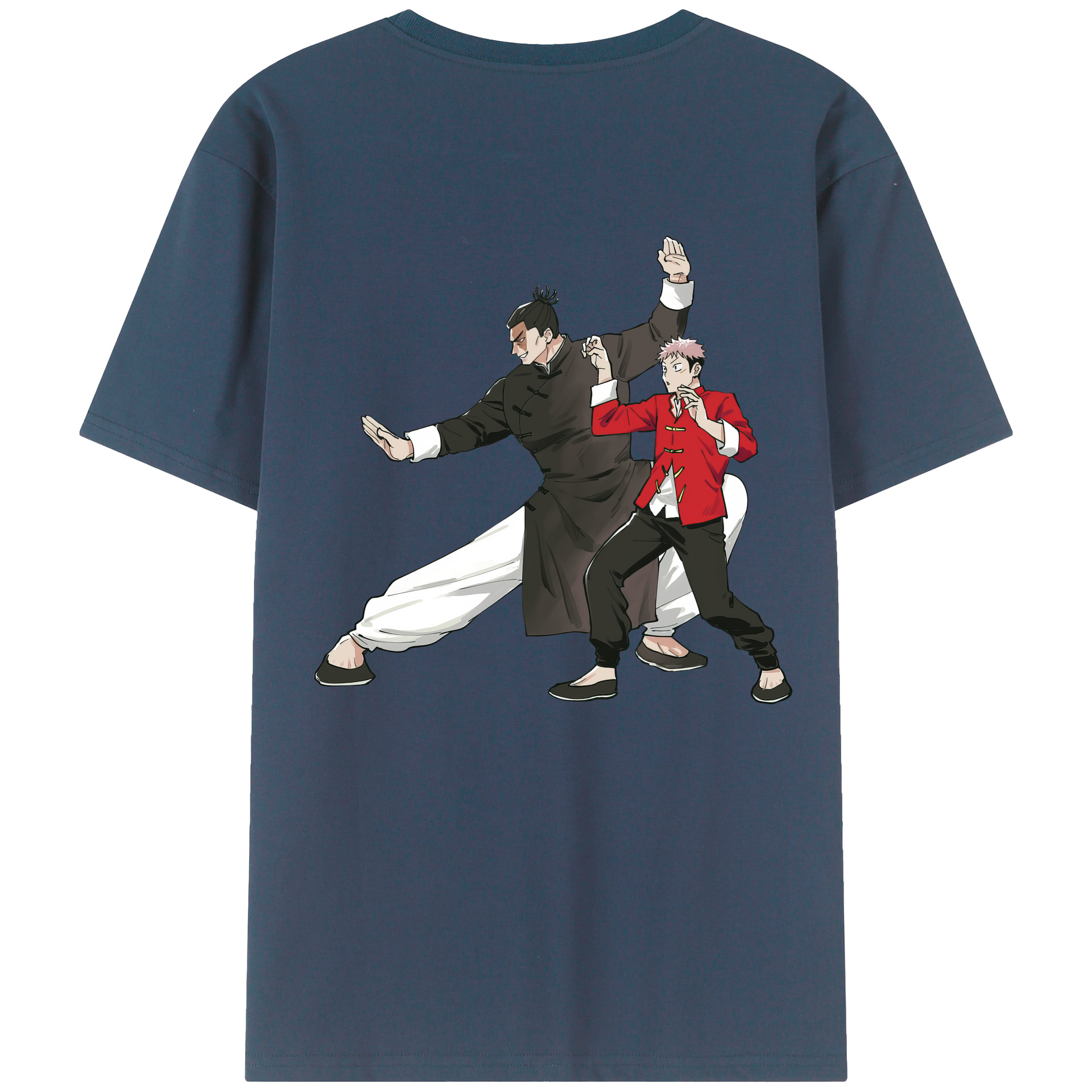 （画像用） 呪術廻戦 Jujutsu Kaisen 綿100％ メンズ半袖Tシャツ（バックプリント） 通気性