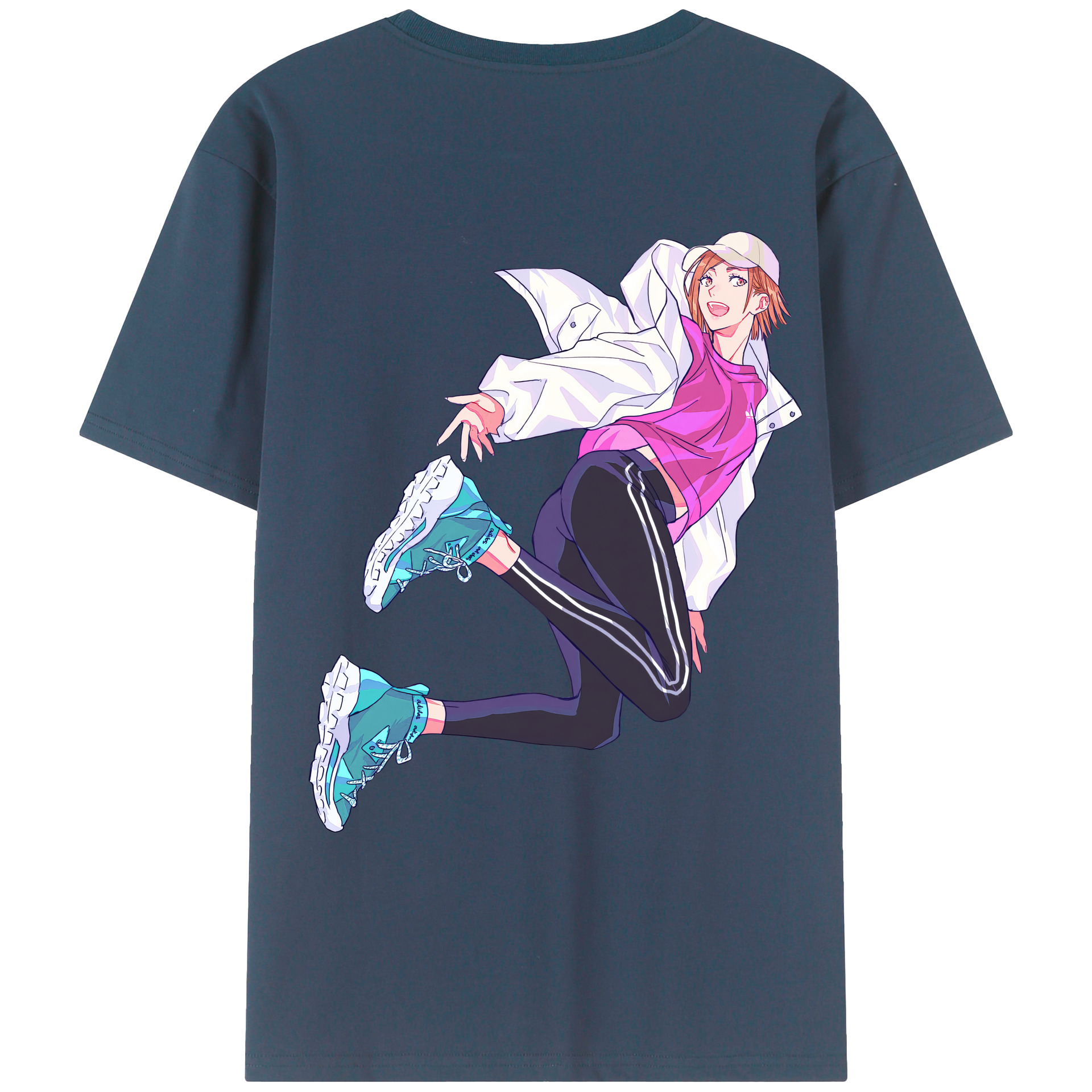 （画像用） 呪術廻戦 Jujutsu Kaisen 綿100％ メンズ半袖Tシャツ（バックプリント） 通気性