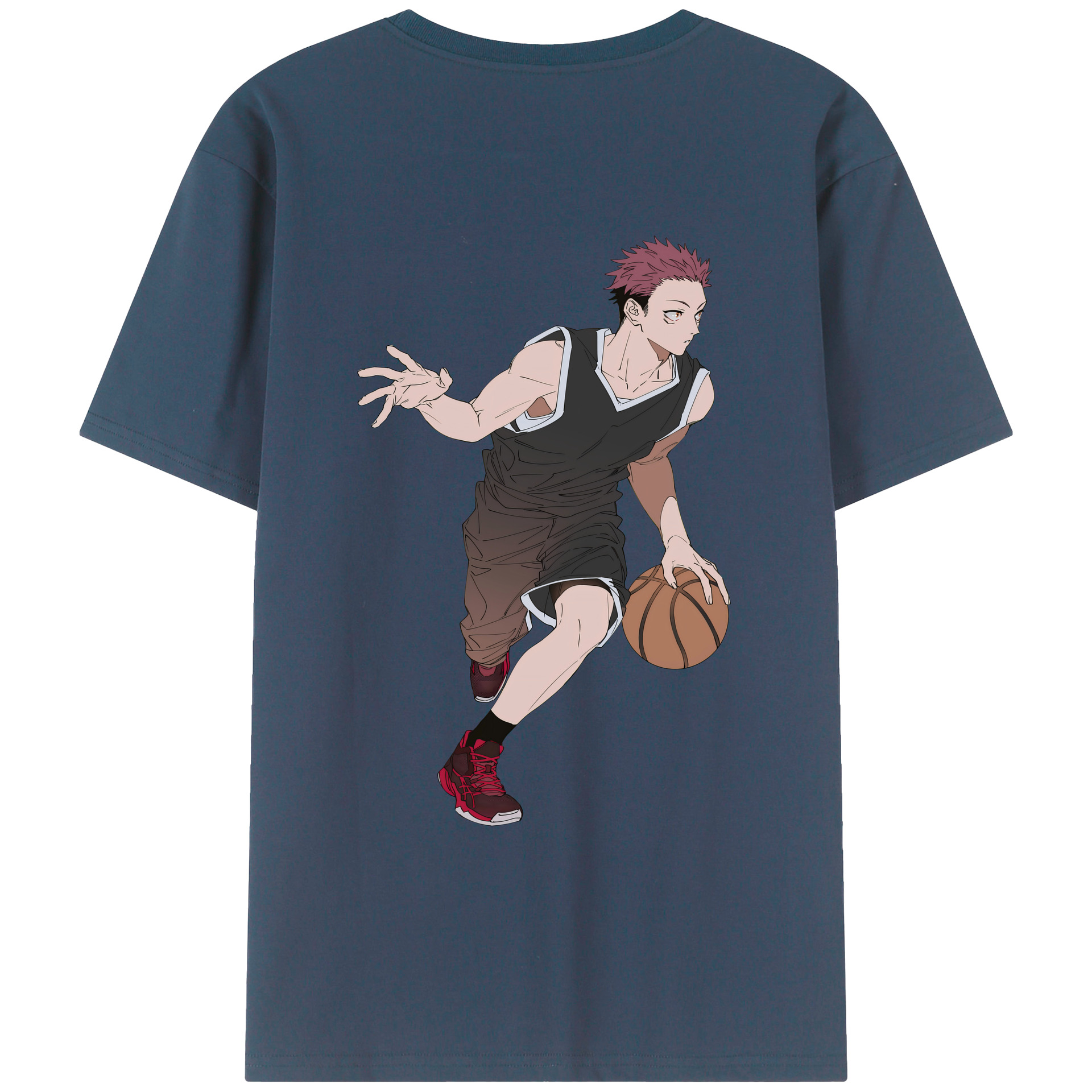 （画像用） 呪術廻戦 Jujutsu Kaisen 綿100％ メンズ半袖Tシャツ（バックプリント） 通気性